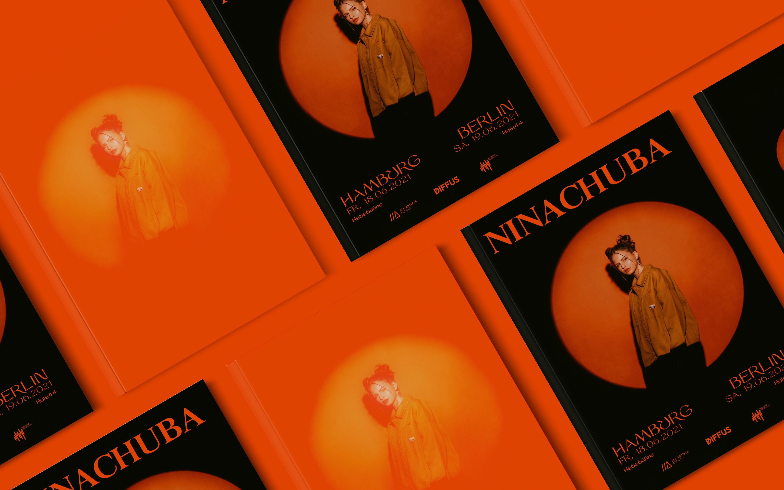3201x2000 Nina Chuba tour posters 2021