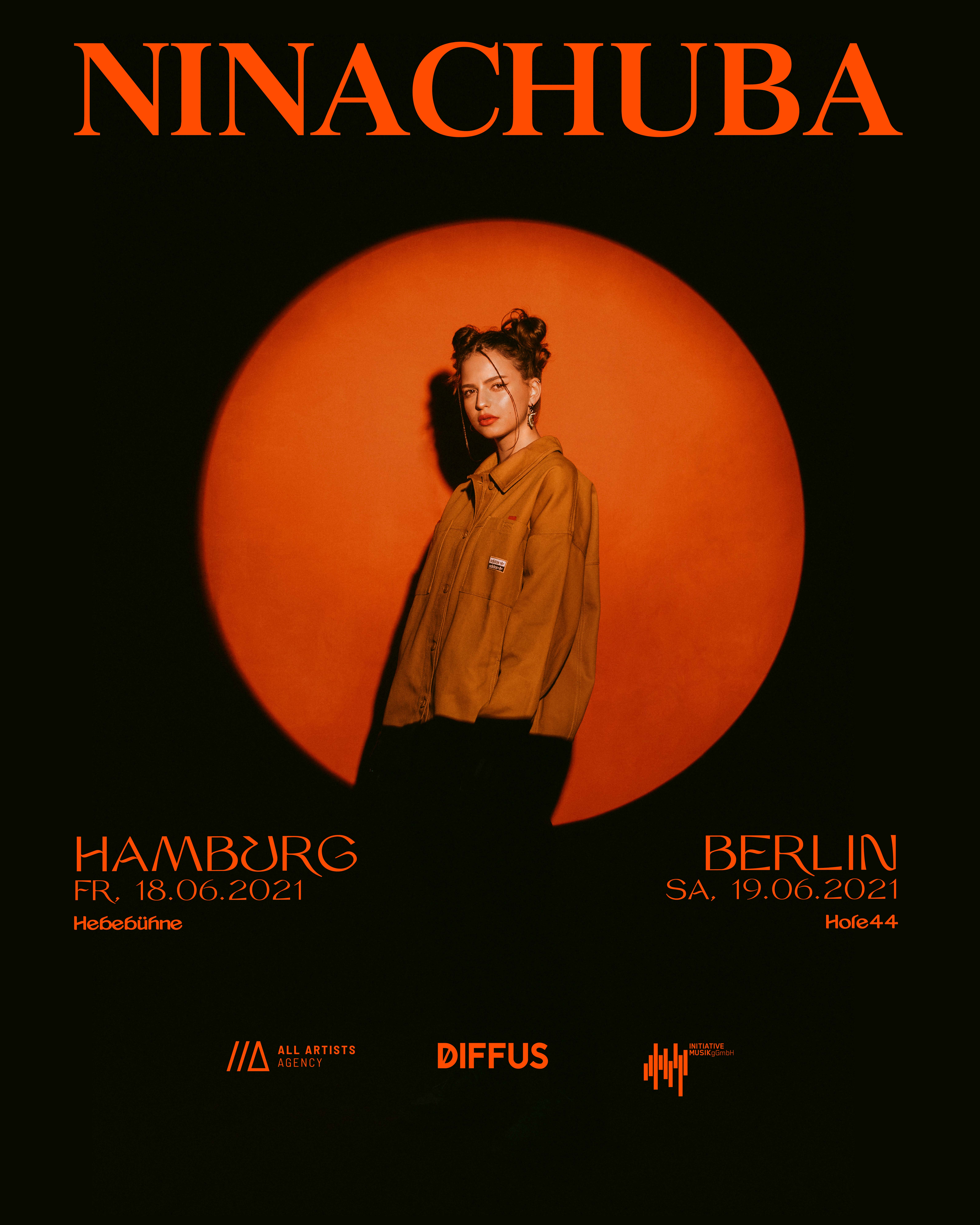 6377x7972 Nina Chuba tour posters 2021
