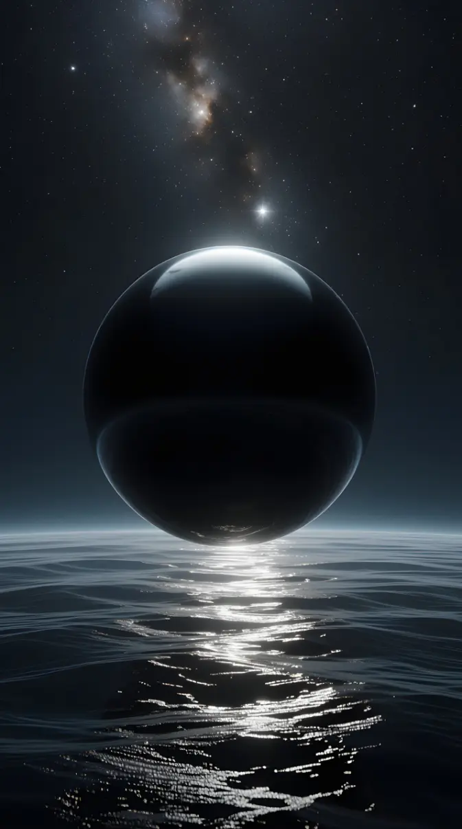 673x1206 Nothing Black orb anime wallpaper