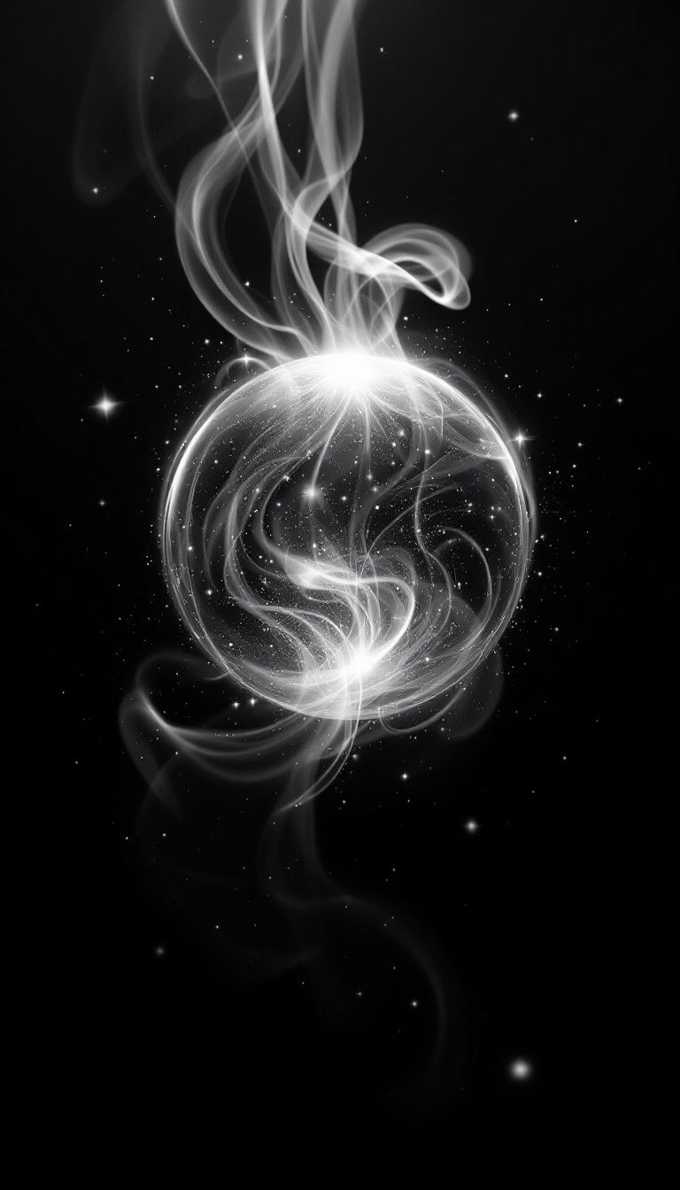 768x1344 Download Obsidian Smoke Orb Image, Sphere, Orb
