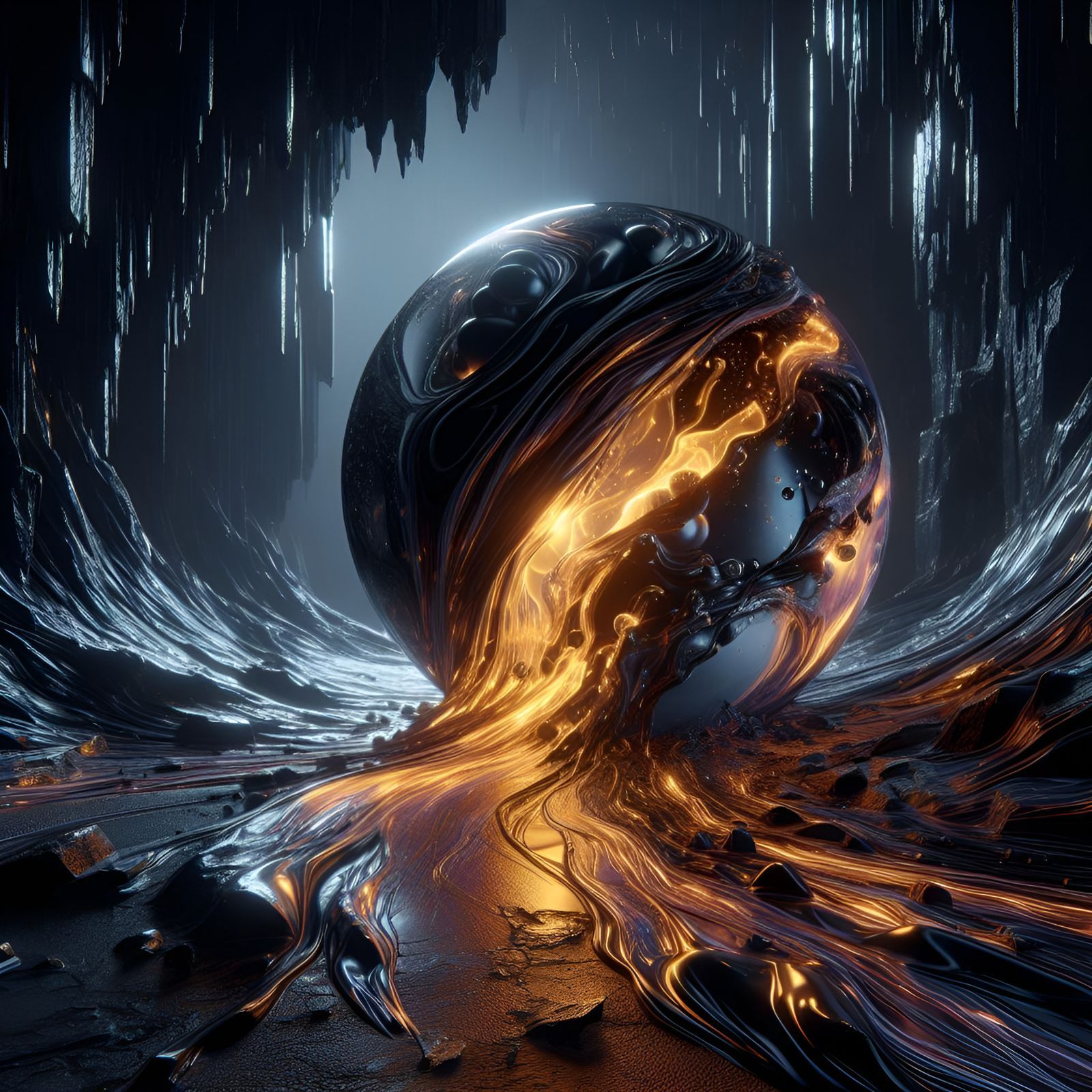 1600x1600 Black Chaos Orb Chaos Orb Generated