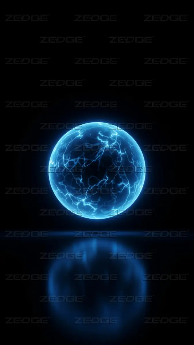 674x1198 Electric Blue Orb AMOLED 4K wallpaper by Sk Shariful Islam