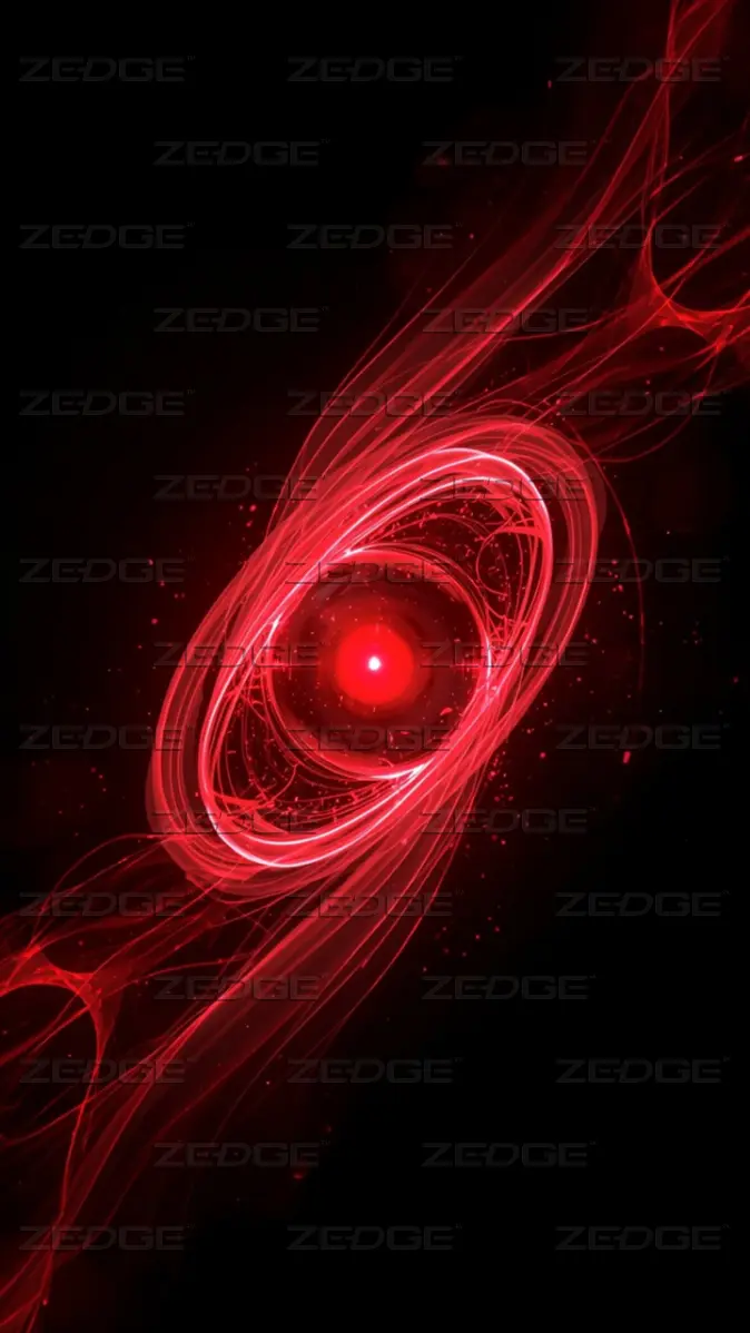 674x1198 Red energy orb wallpaper