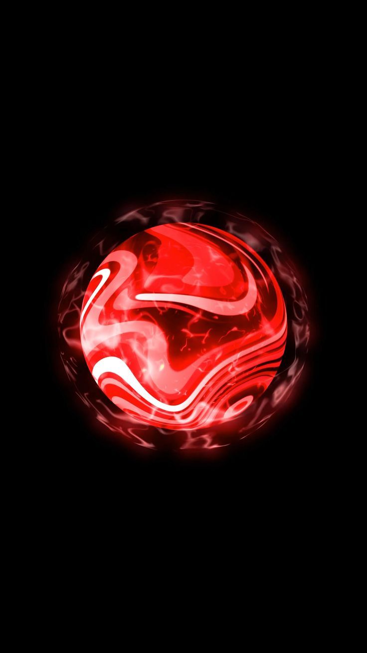 736x1308 Red and White Swirl Wallpaper. Red ball of energy, Fire orb, Red sphere