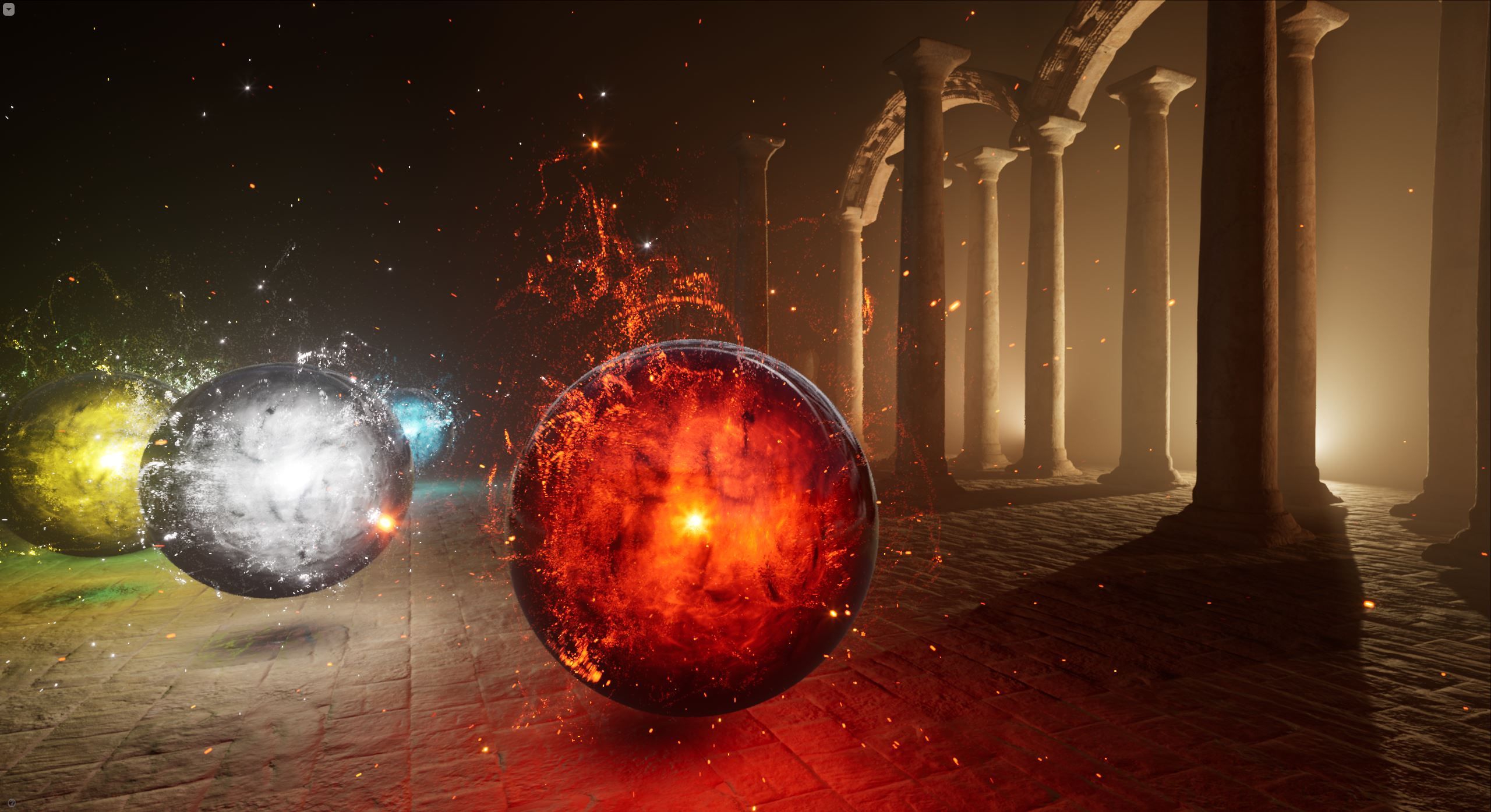 2560x1395 Power Orbs. Unreal Engine 4 by Shexxy on Dribbble