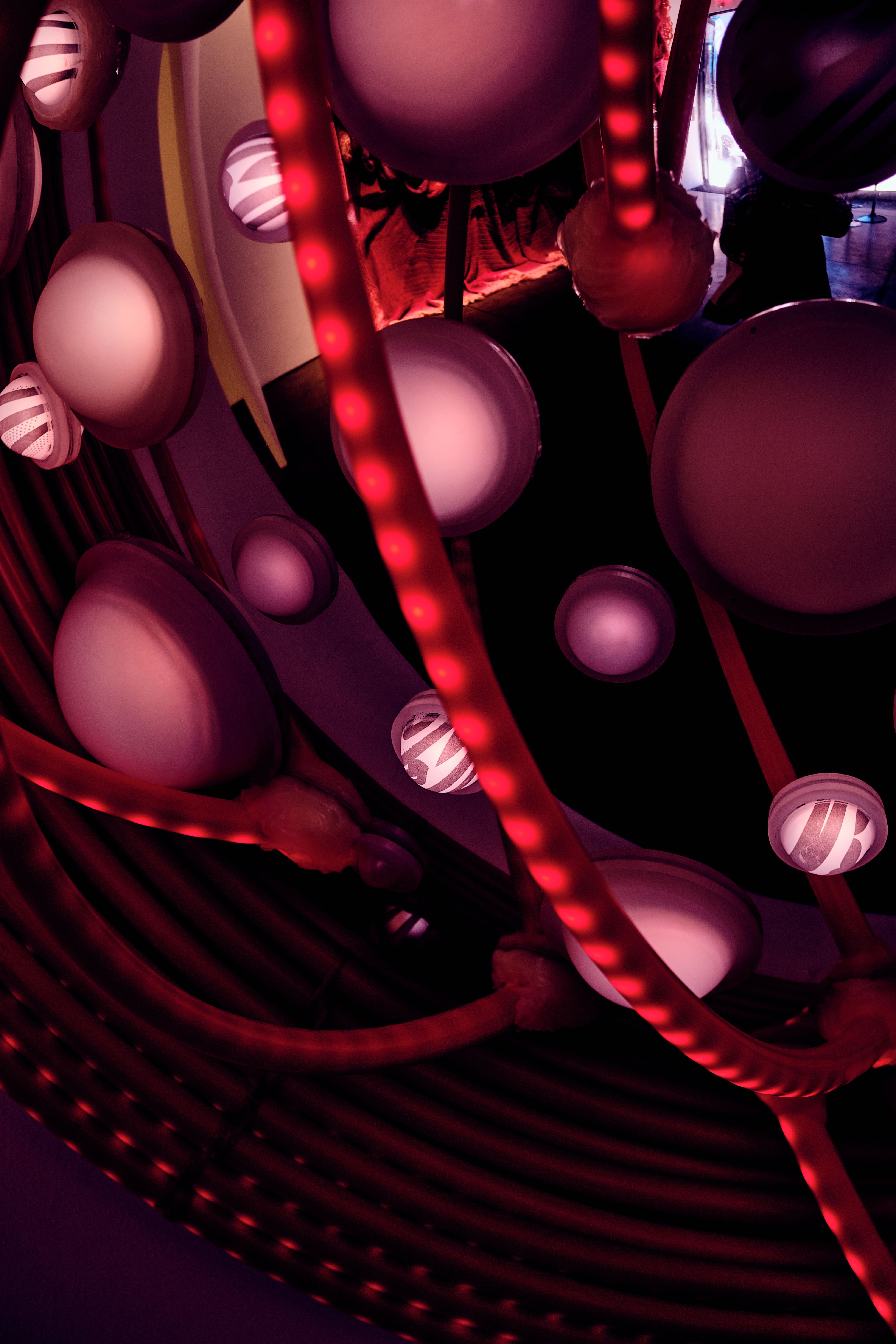 4160x6240 A Red Lighted Object on Dark Background · Free