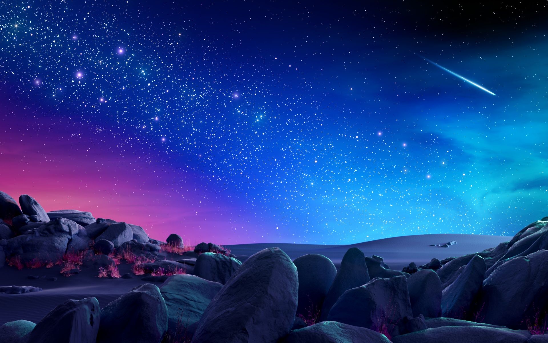 1920x1200 Night sky Wallpaper 4K, Colorful, Magic, Stars, Milky Way
