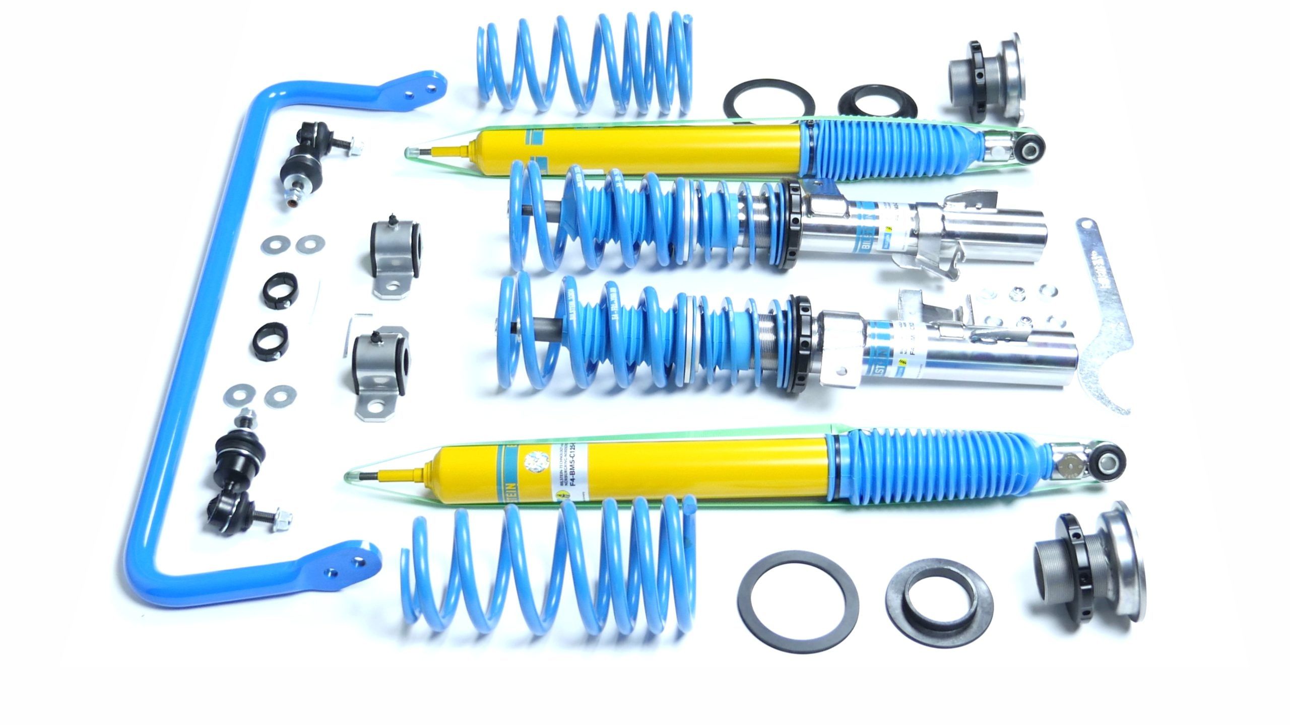 2560x1440 Elevate / Bilstein Performance Suspension Kit Volvo P1 FWD (Bilstein B16 PSS9 Coil Over 48 121262 And Elevate Rear Sway Bar)