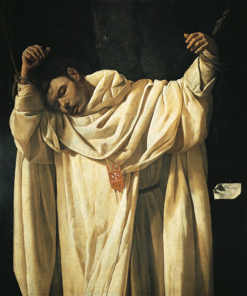 833x1000 Beato Serapio Zurbaran as art print or hand painted oil