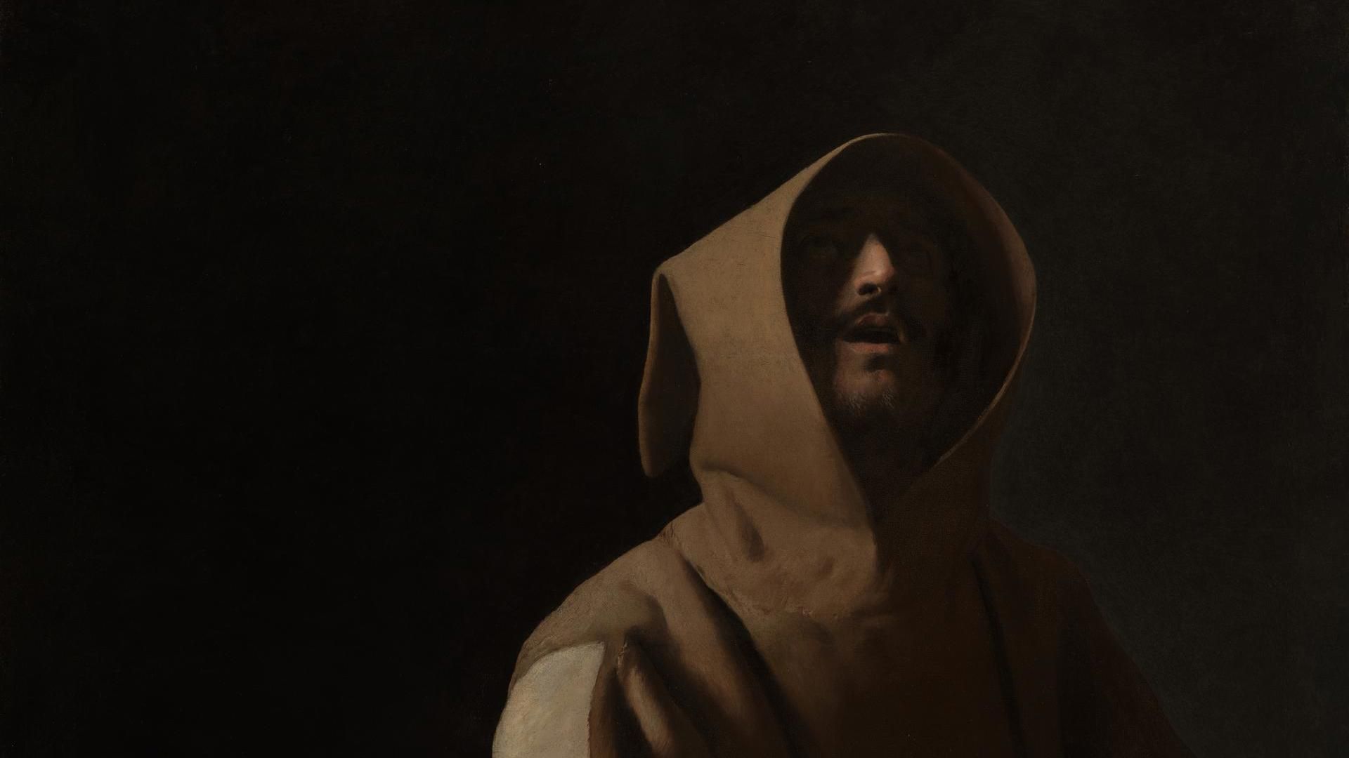 1920x1080 Francisco de Zurbarán. Saint Francis in Meditation. NG230. National Gallery, London