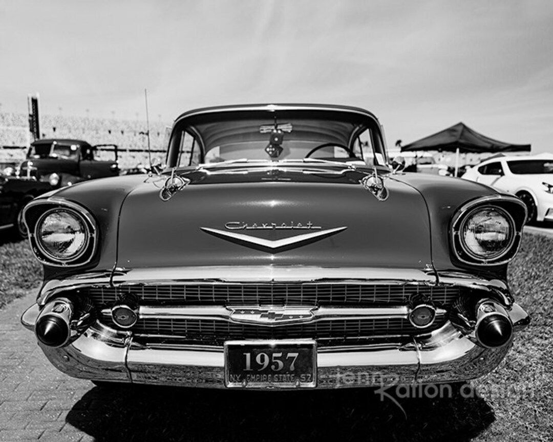 1080x864 Chevy, Black & White Classic Car Wall Art, Chevrolet Bel Air Classic Car, Chevy Bel Air Photo, Gift for Car Lover, 57 Chevy Poster
