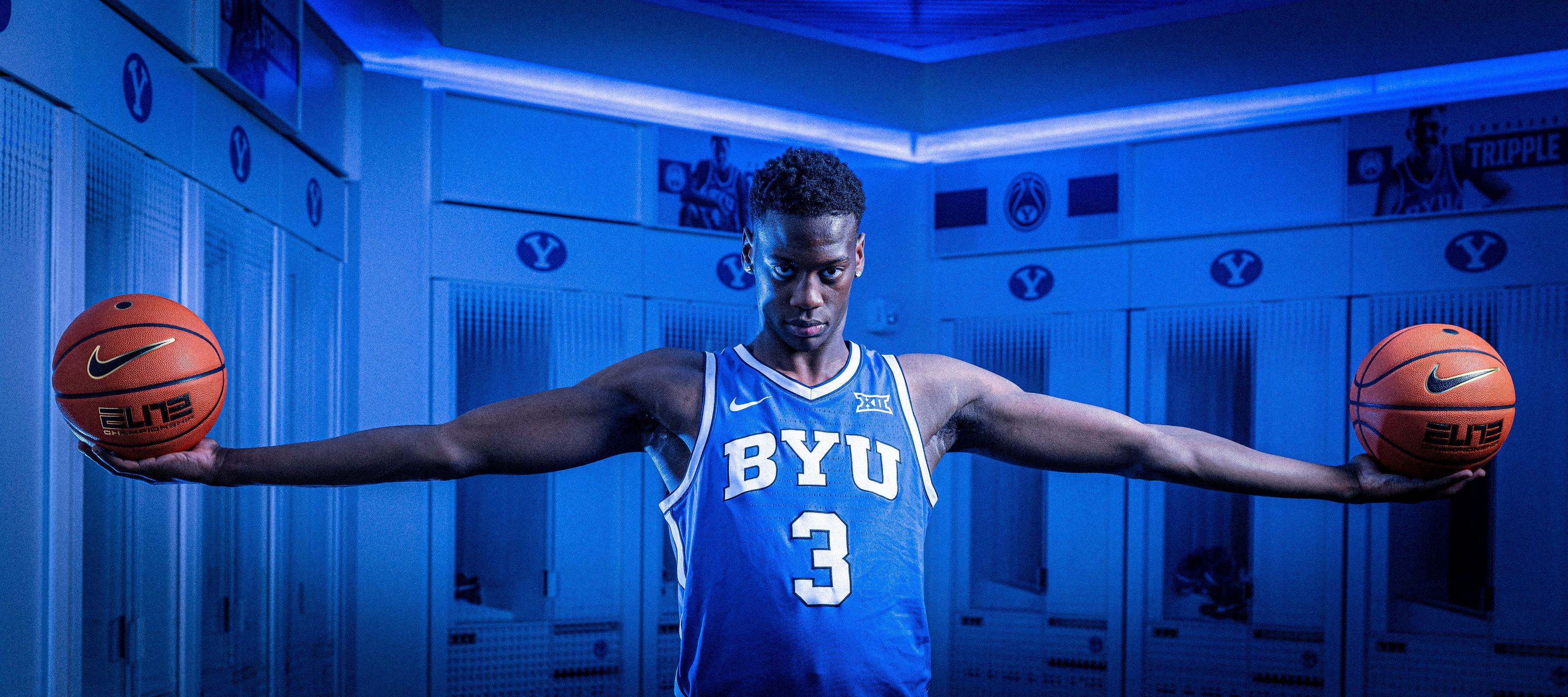 3600x1602 BYU basketball: AJ Dybantsa's journey to BYU began with parents