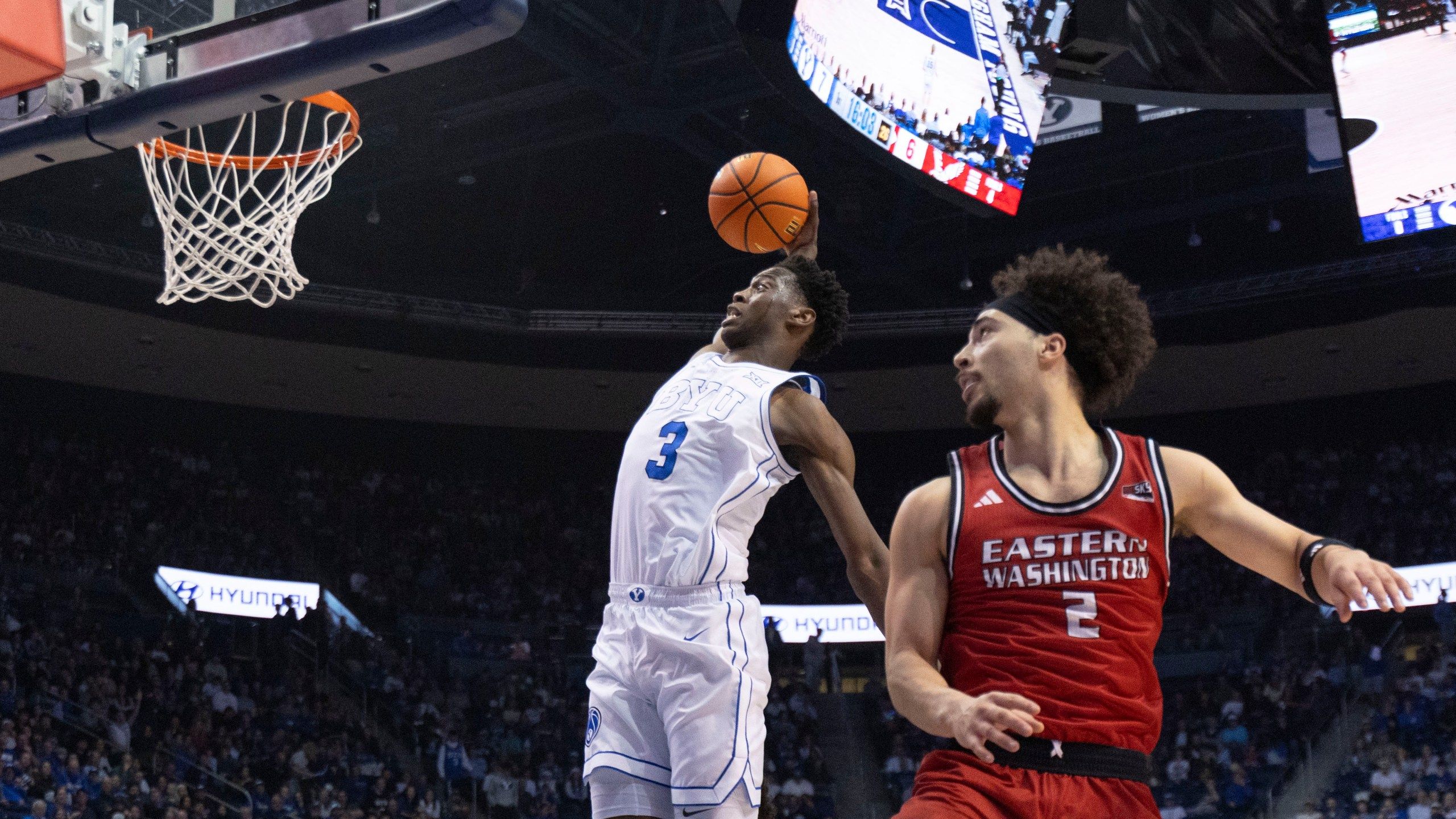 2560x1440 Dybantsa Gets First BYU Triple Double Since 2016 To Lead No. 10 Cougars Past Eastern Washington