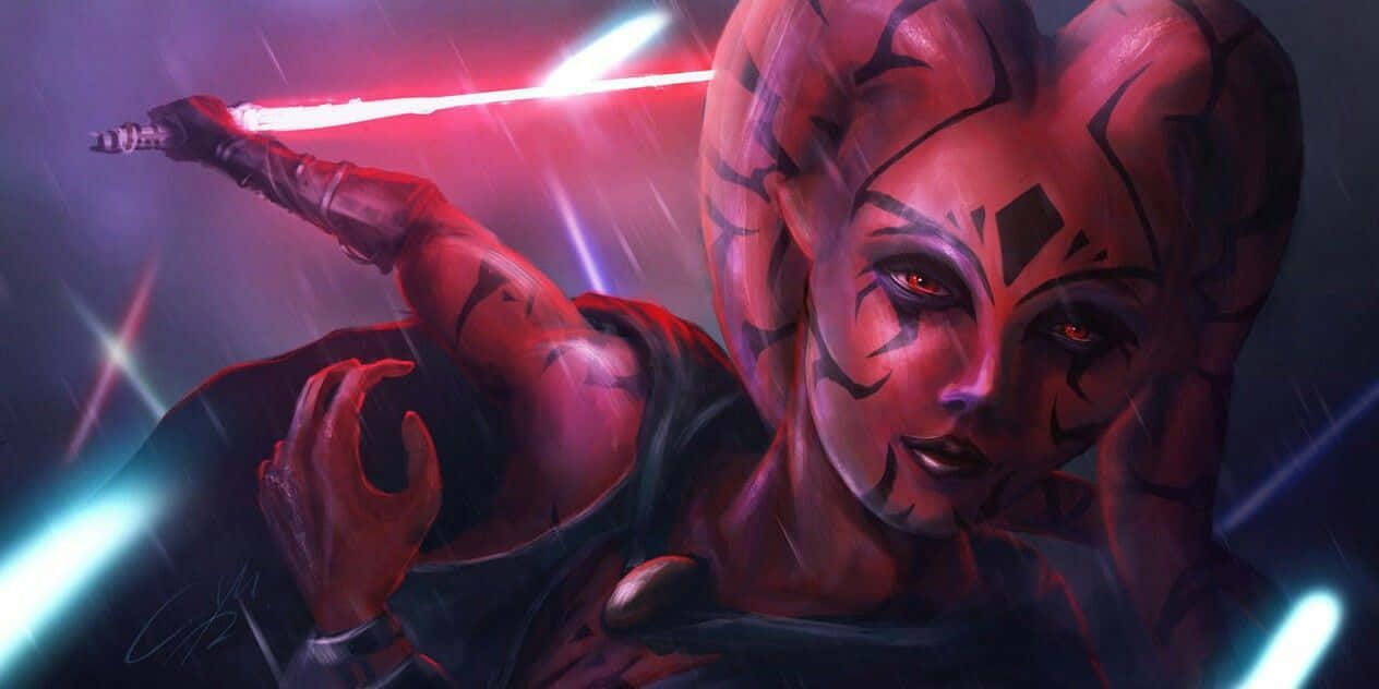 1264x632 Download A Twi'lek Standing in the Golden Hour Wallpaper