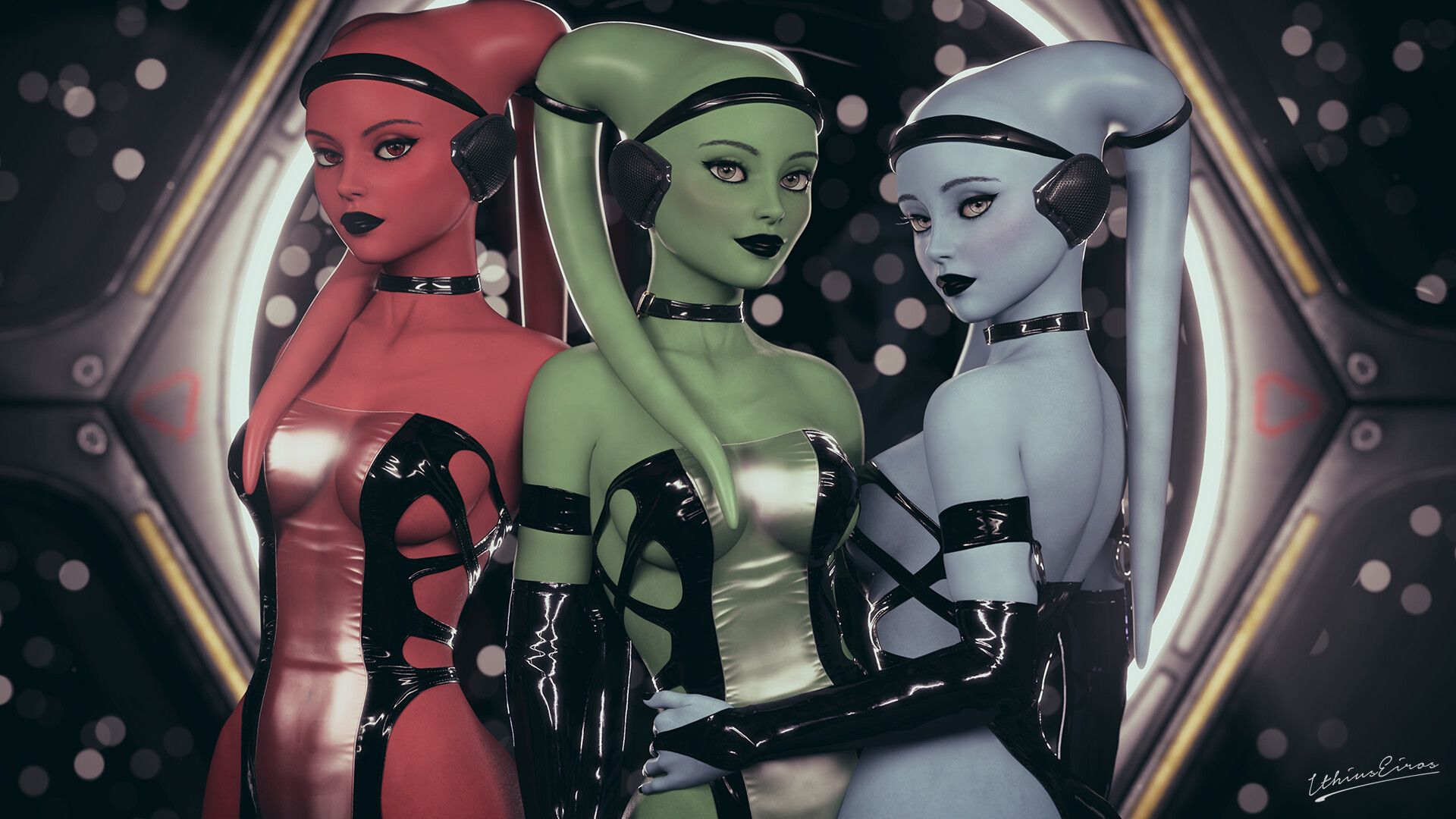 1920x1080 Twi'lek Trio
