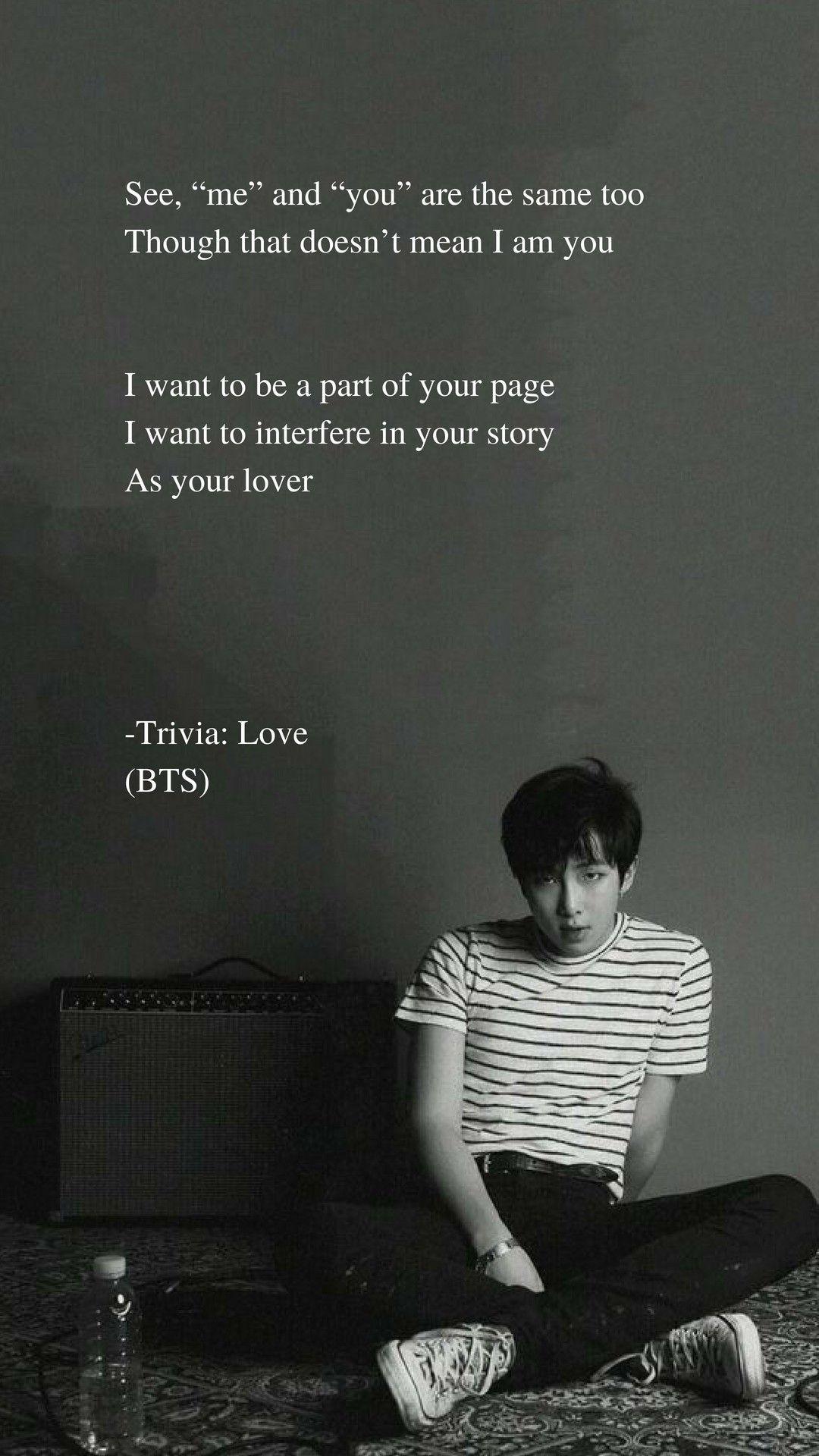1080x1920 Bts Rm Inspirational Quotes Wallpaper