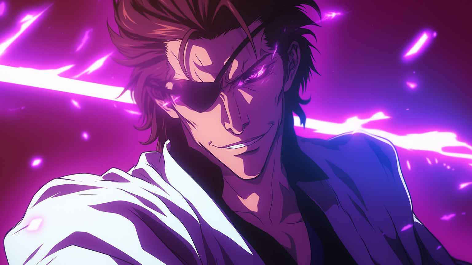 1536x864 Free Bleach Sosuke Aizen Bankai Purple Desktop Wallpaper 4K