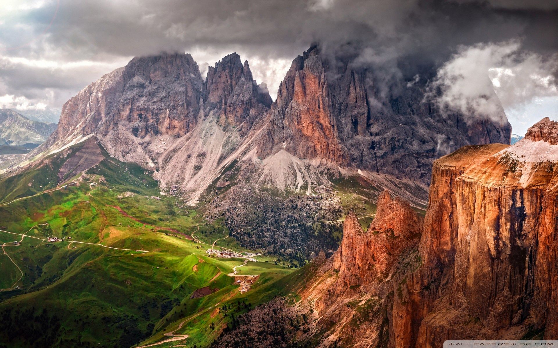 1920x1200 South Tyrol Dolomites Italy Landscape 4K UHD Wallpaper for UltraHD Desktop and TV : Smartphone and Tablet Devices