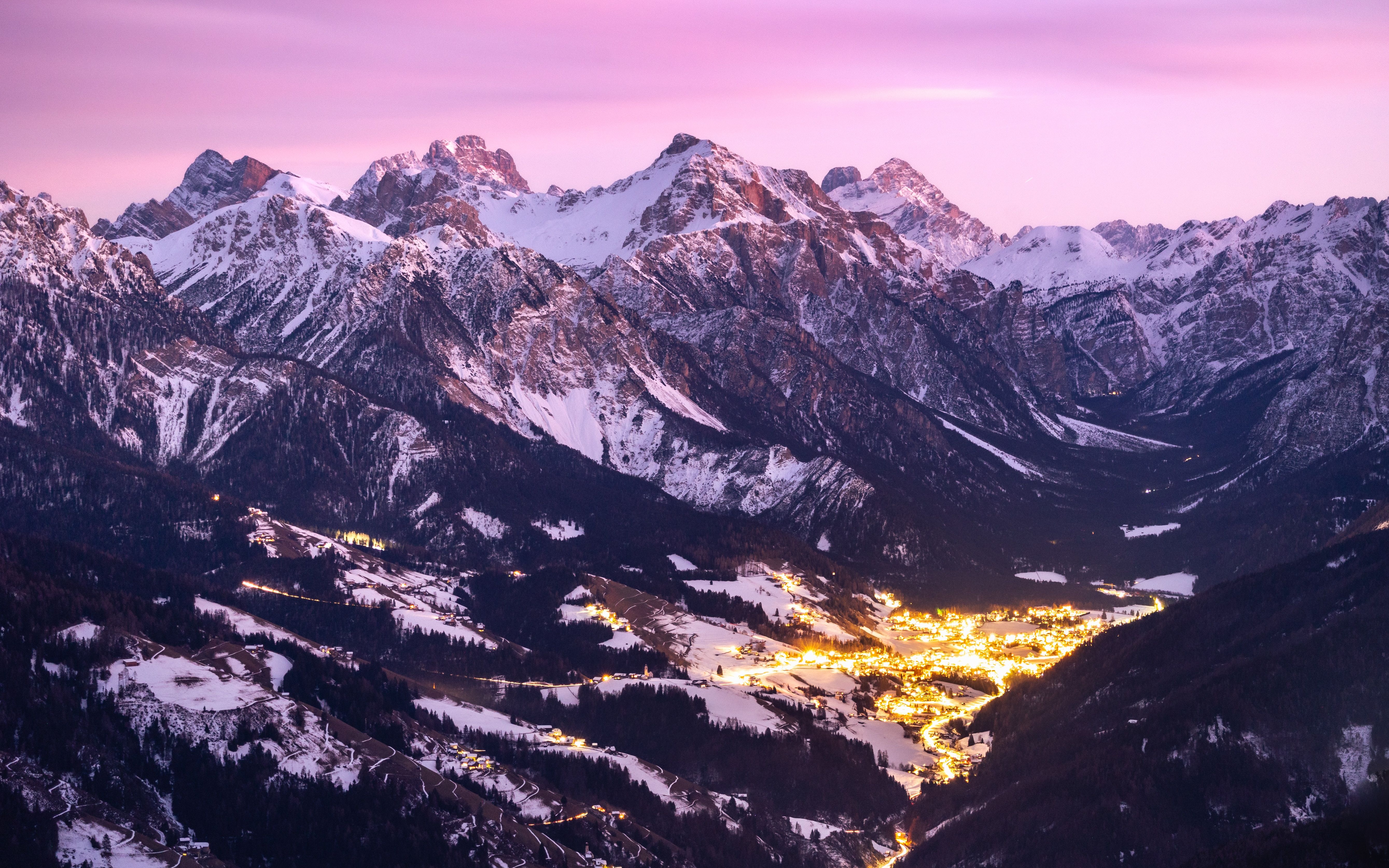 5357x3348 Lake Of Lights In South Tyrol Italy 4K , HD 4k Wallpaper, Image, Background, Photos and Picture