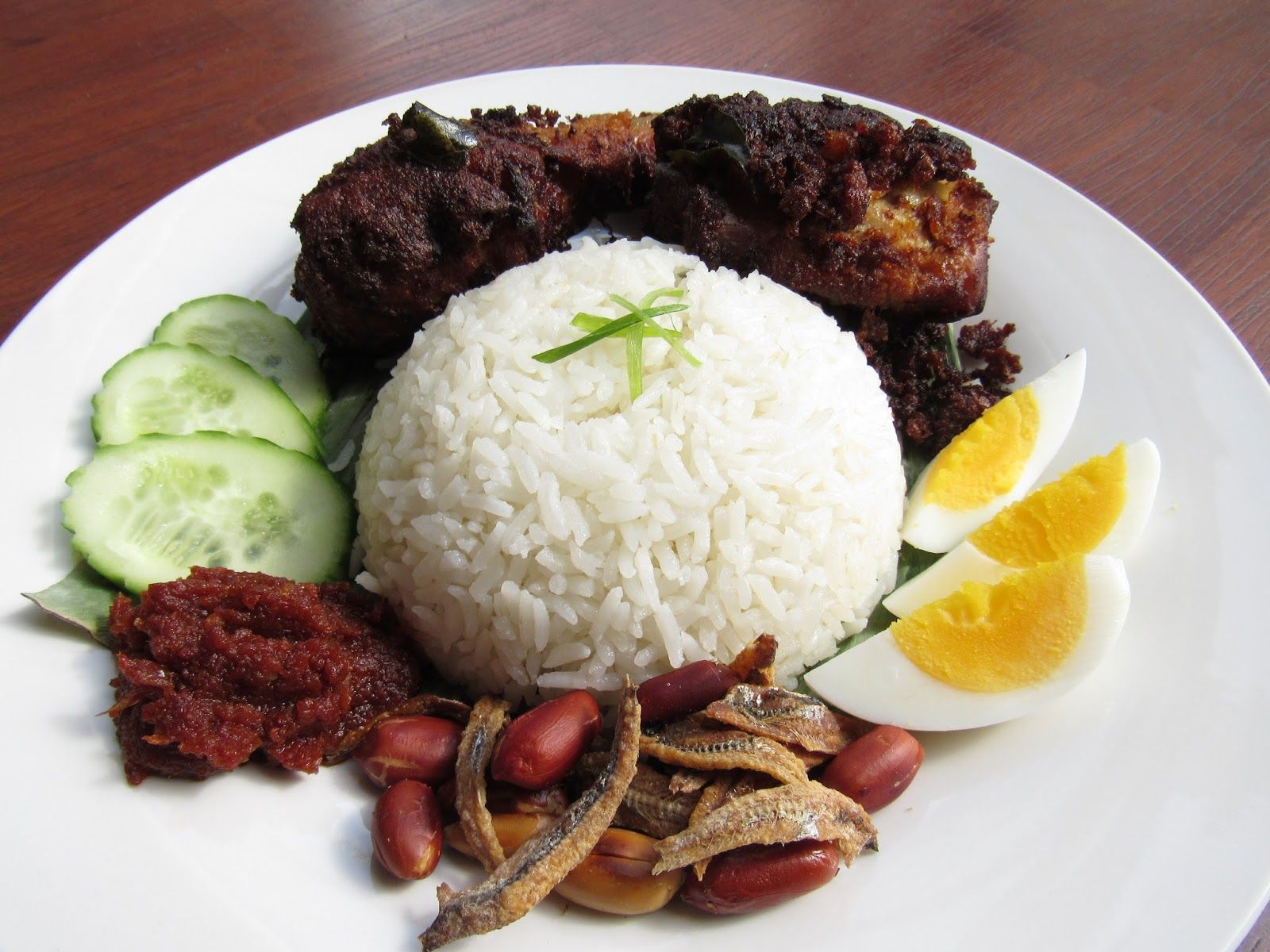 1600x1200 Sam Tan's Kitchen: Nasi Lemak (Malaysian Coconut Rice)