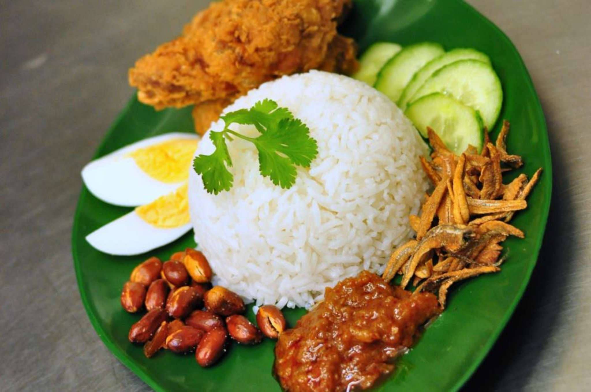 2048x1358 Download Delicious Nasi Lemak Close Up Angle Shot Wallpaper