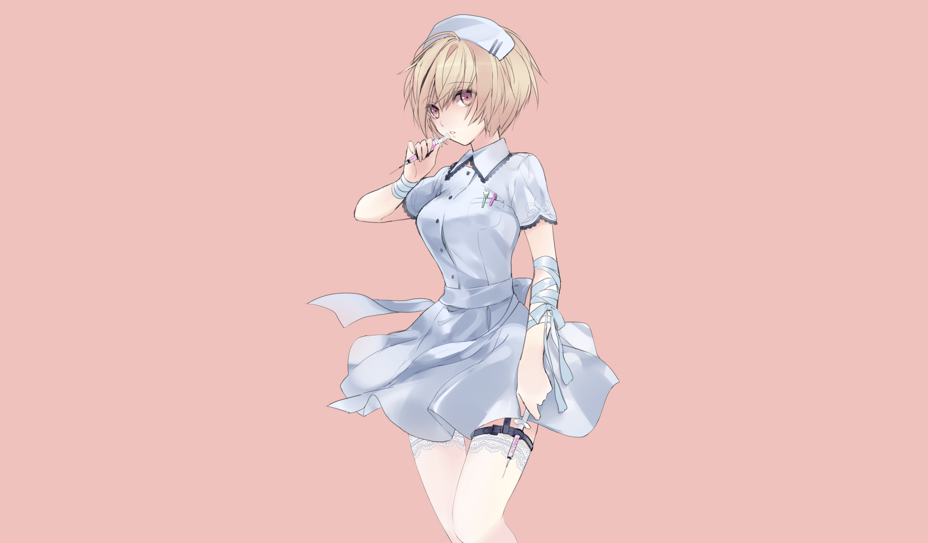 3000x1754 Download Nurse Anime Girl Anime Girl HD Wallpaper by 堀泉インコx1754