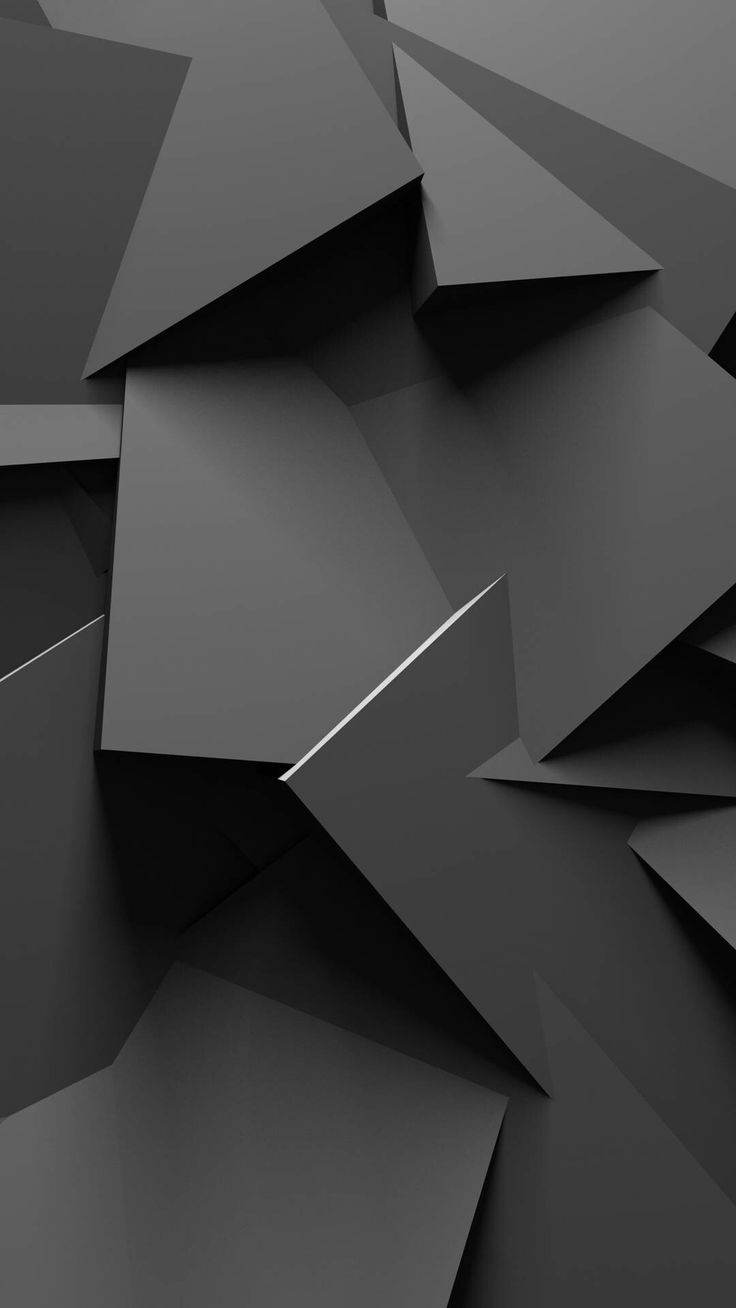 736x1308 Abstract Black and White Phone Wallpaper. Abstract black geometric shapes, Contemporary art inspiration, Geometric wall decor