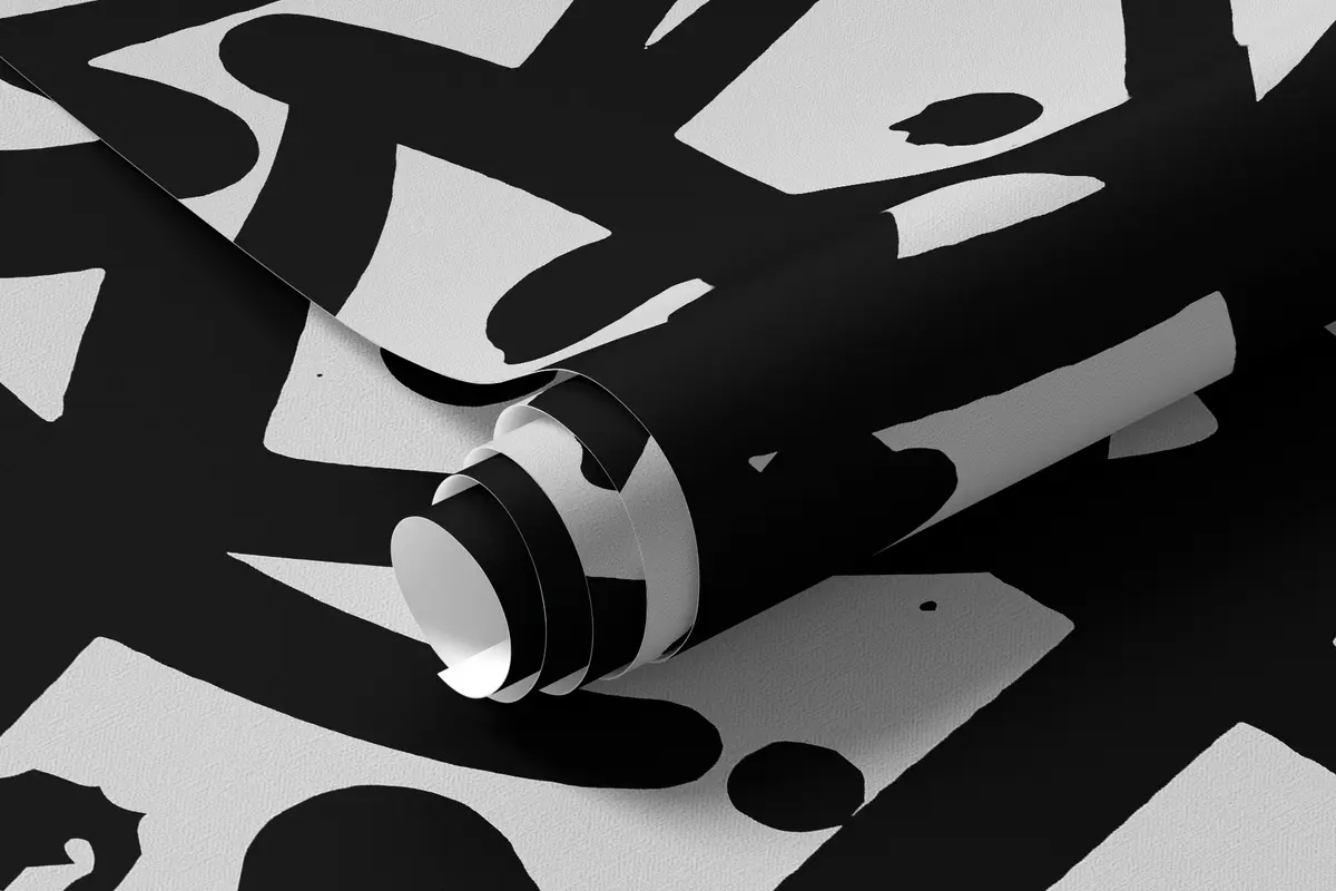1200x800 Wall Murals Black and White Graffiti Emotions: Black Nr. u99087v3