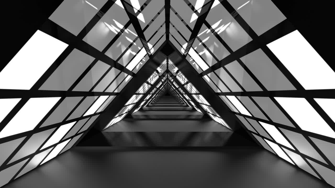 1280x720 3D black and white background