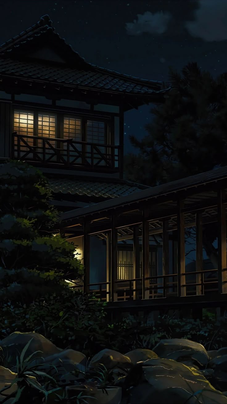 736x1308 Japanese house wallpaper. Japan night wallpaper, Japanese night wallpaper, Anime scenery wallpaper