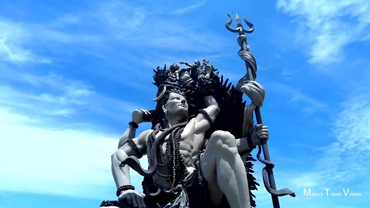 1280x720 Azhimala Shiva Statue. Azhimala