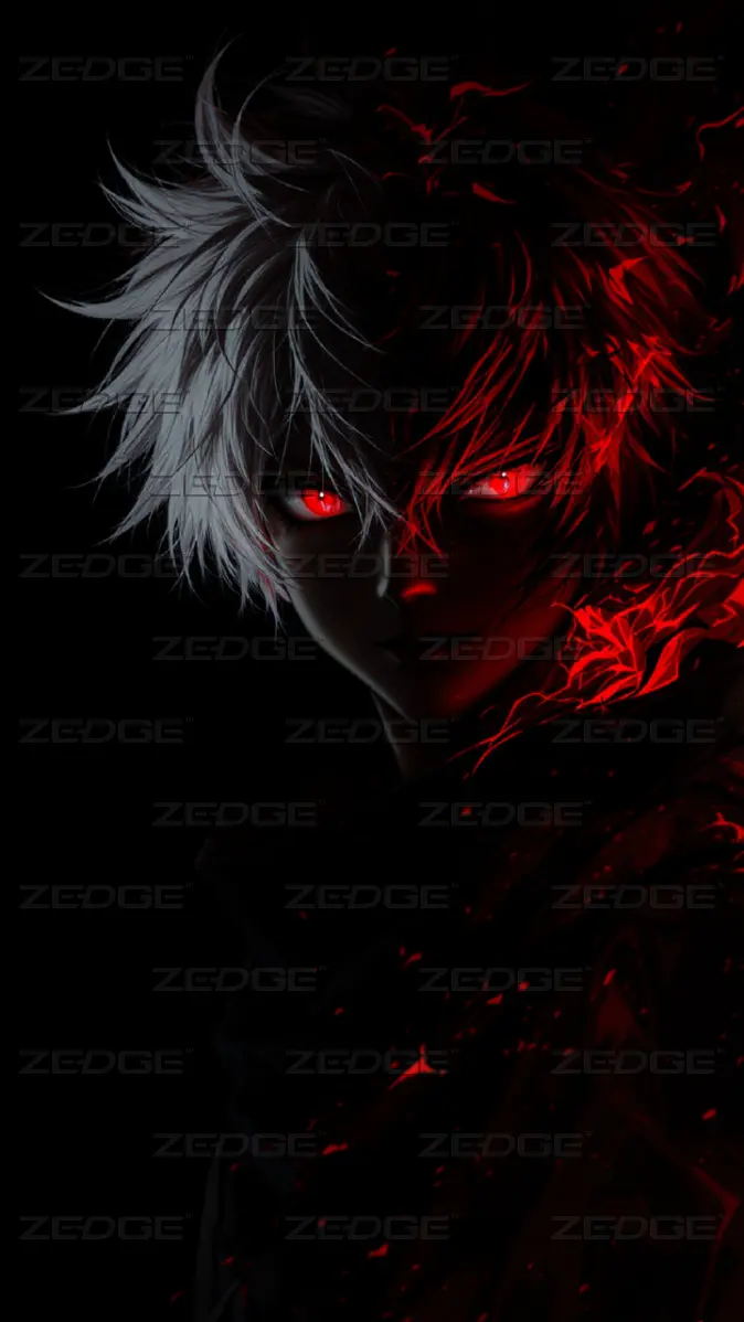 674x1198 Dark Fantasy Character With Fiery Aura wallpaper
