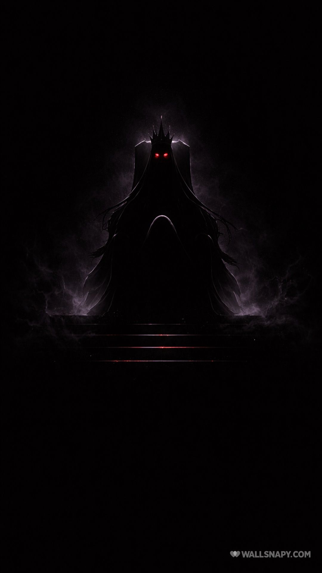 1080x1920 Imu silhouette dark red aura 4k amoled black screen mobile wallpaper