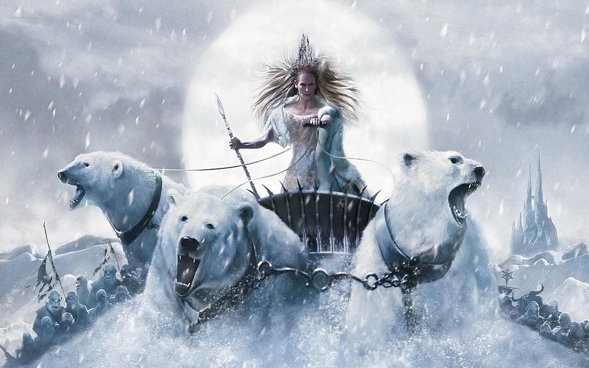 1920x1200 Phone wallpaper: The Chronicles Of Narnia: The Lion The Witch And The Wardrobe, Movie, Polar Bear, Tilda Swinton 547445