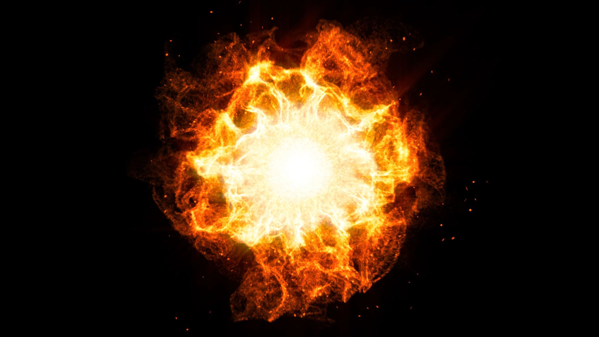 1920x1080 Beautiful Shockwave Fire Background Animation
