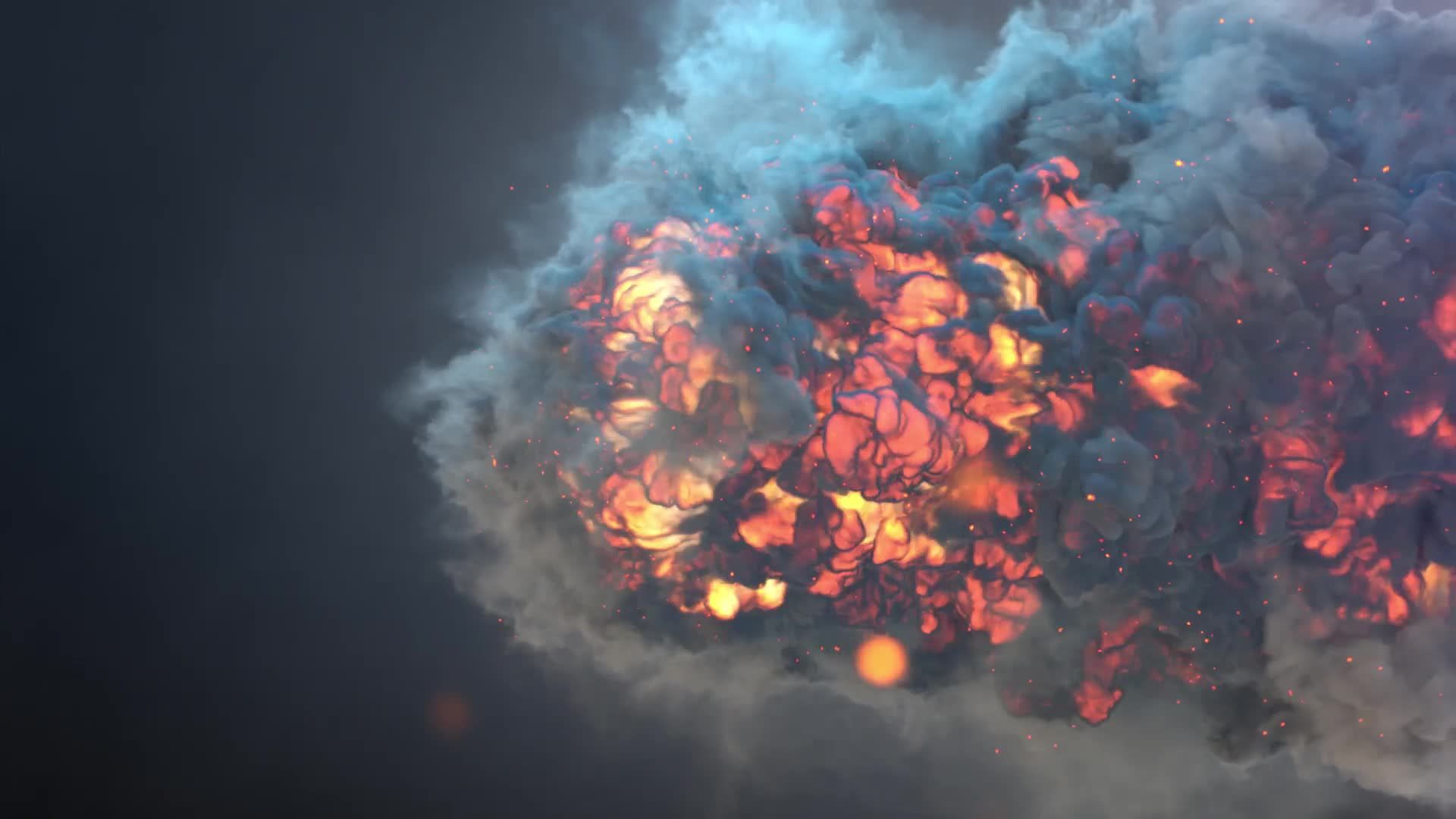 1920x1080 Fire Blast Logo Intro Rapid Download Videohive 32826516 After Effects