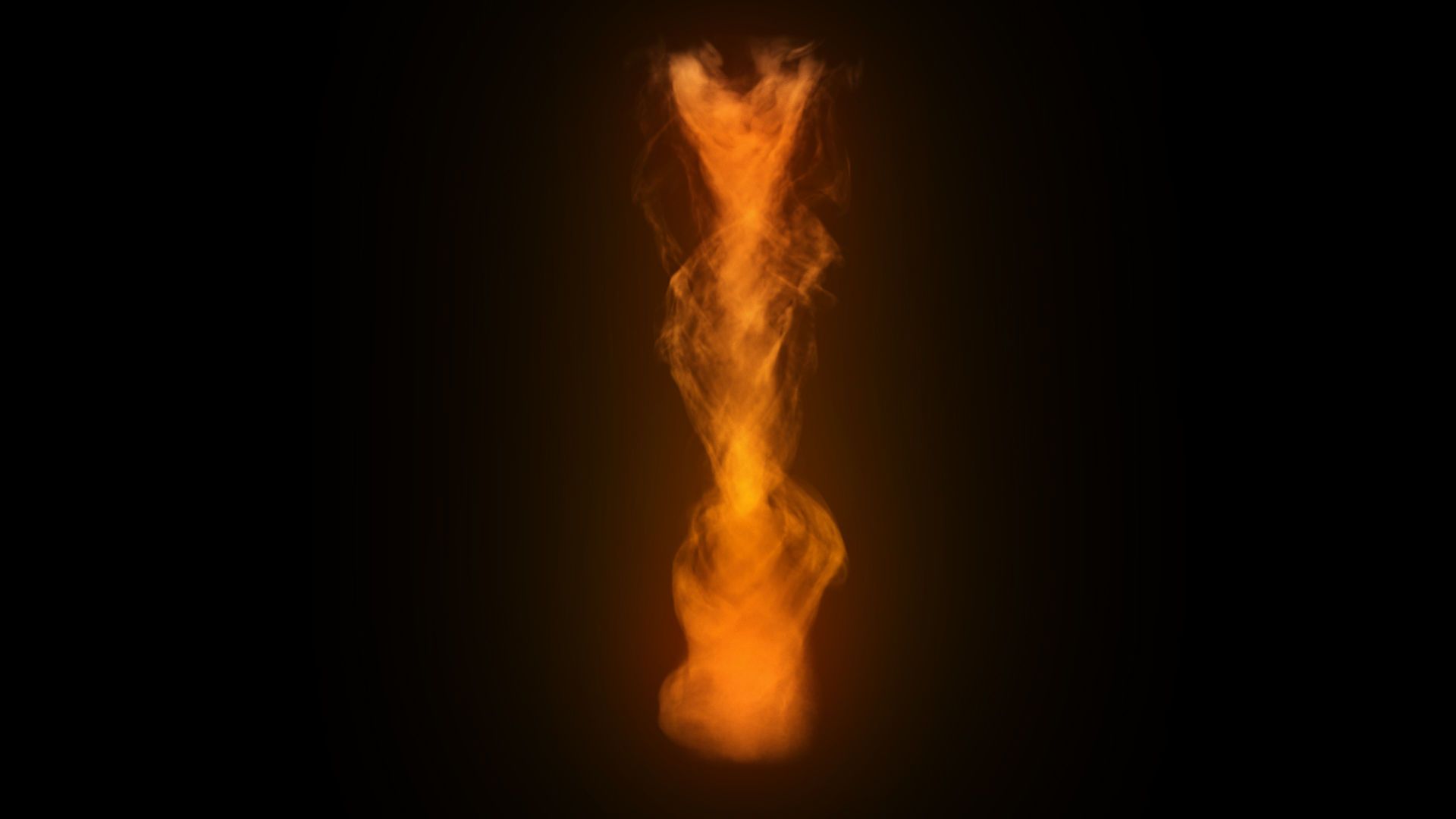 1920x1080 Pillar flame fire burning fire tornado wall of fire blast 3D model animated
