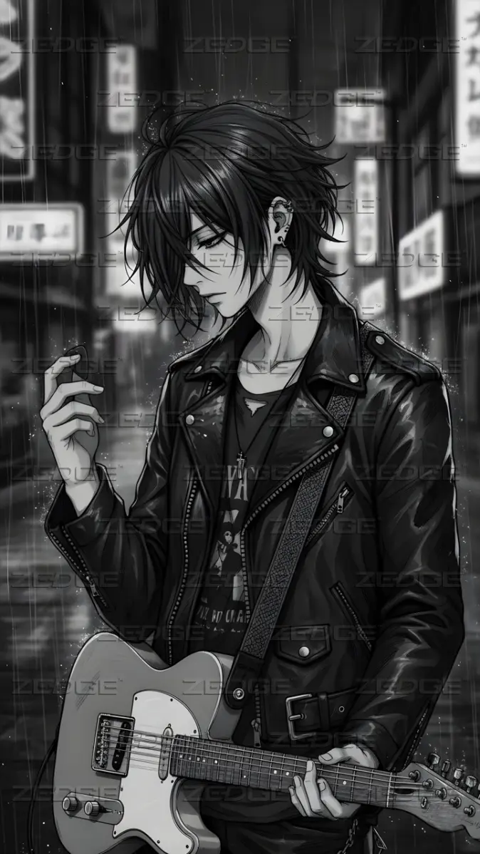 674x1198 Anime Guitar Boy Wallpaper By Loop Corner