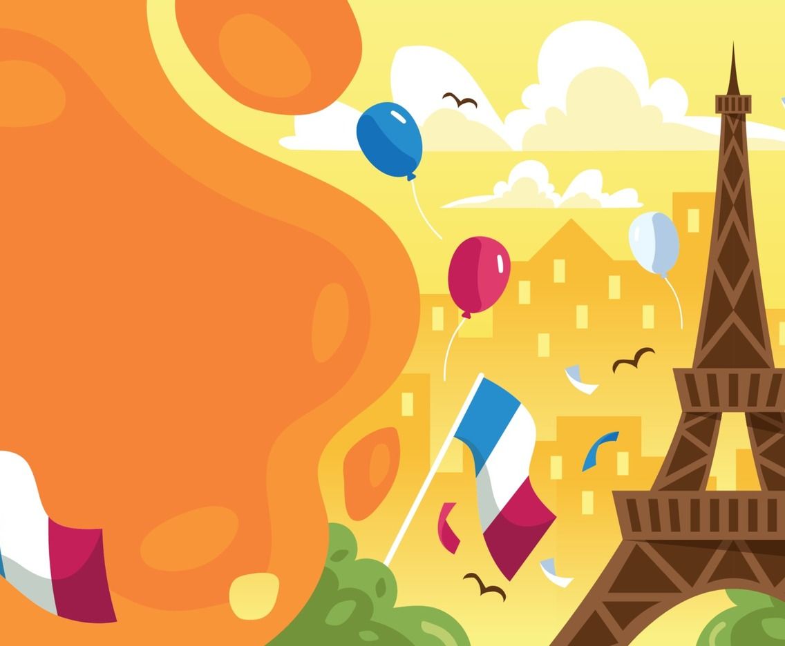 1136x936 Background of Bastille Day Celebration in France