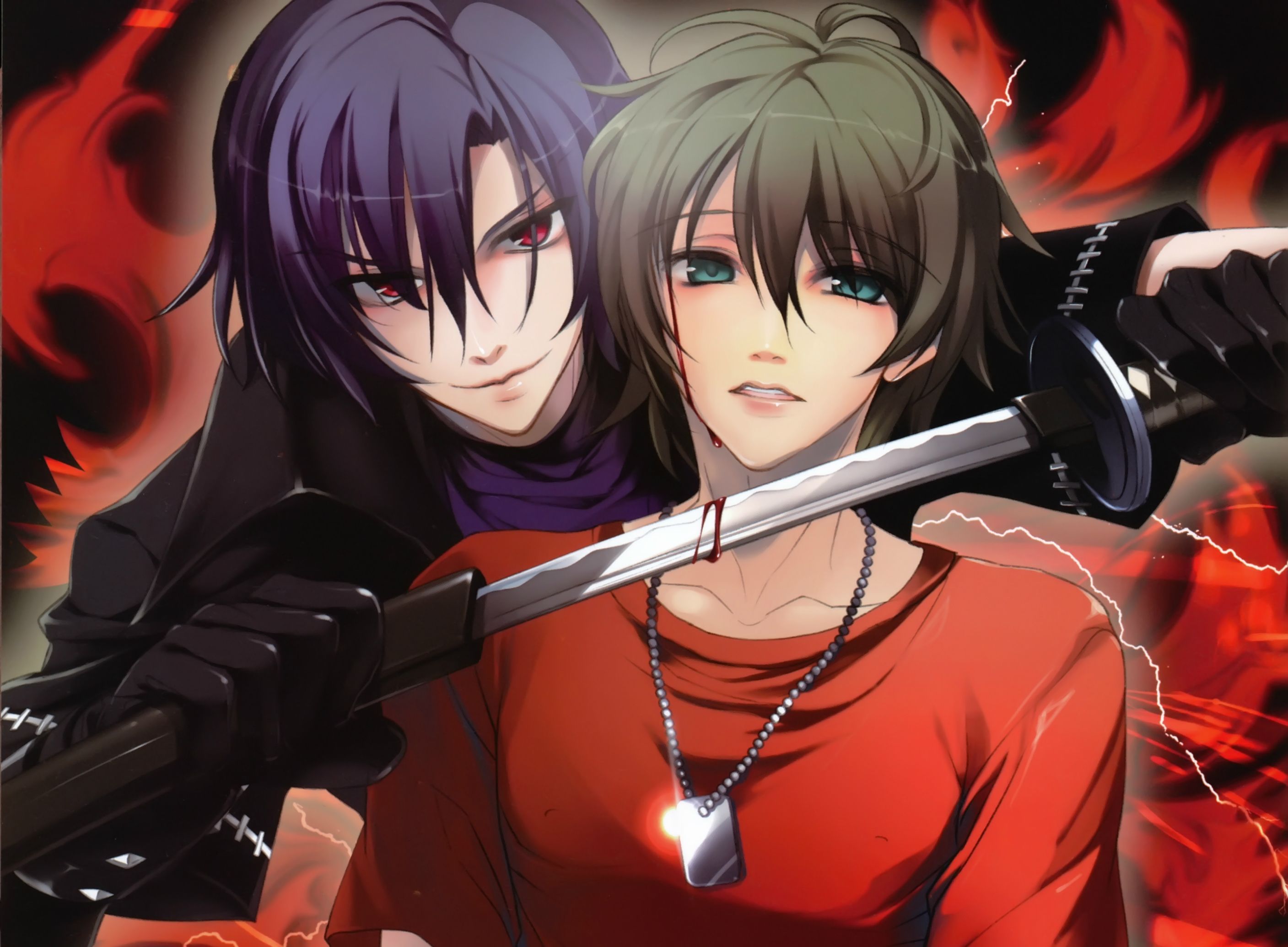 2815x2070 Free blood, katana 2K wallpaper for desktop and phone