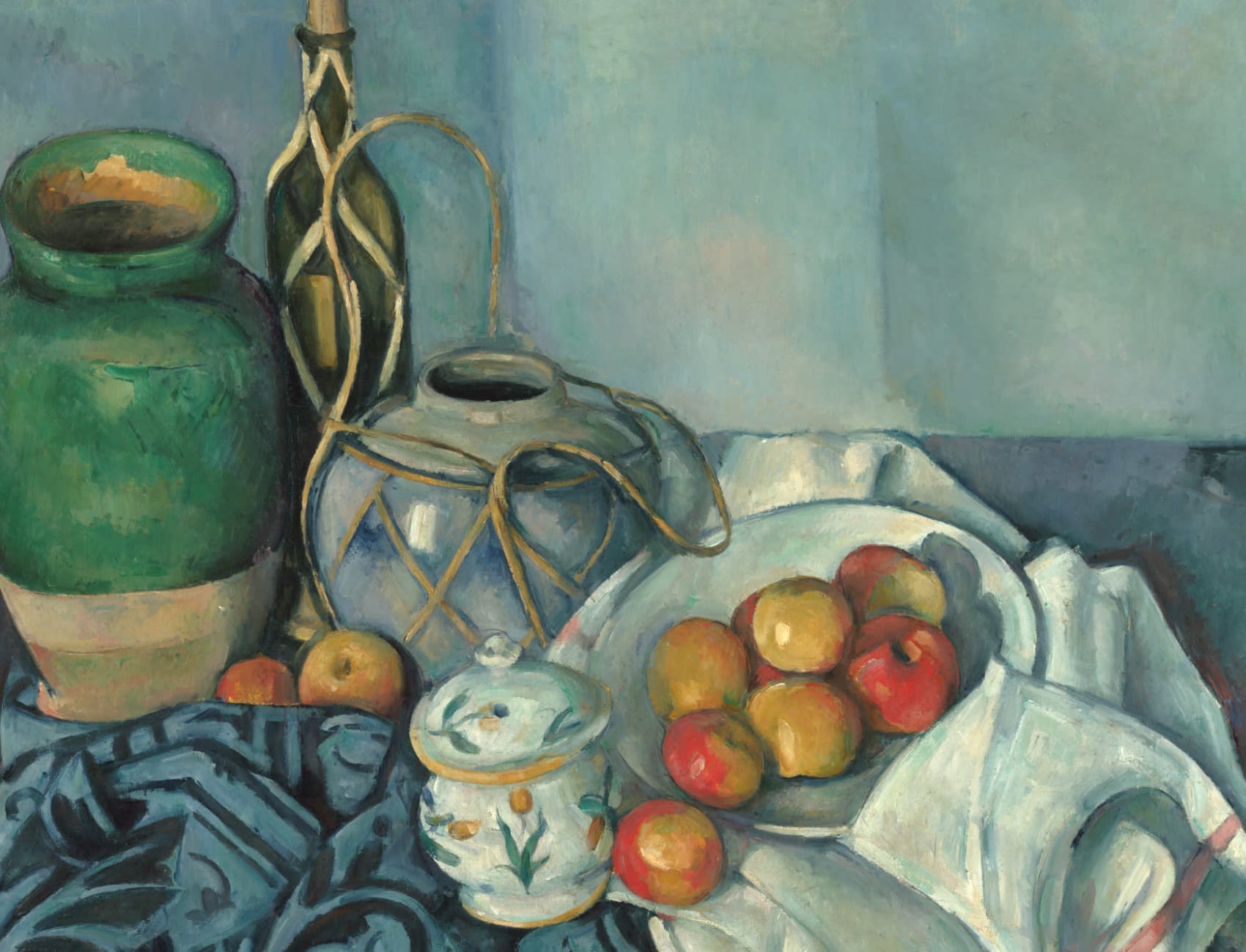1700x1300 Still Life With Apples by Cezanne Wallpaper Mural