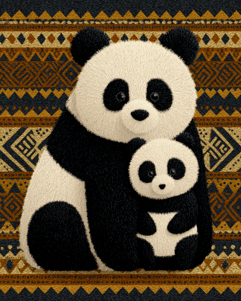 960x1200 Native Panda Bear Animals Wildlife Art Print Artwork for 11x14 Frame