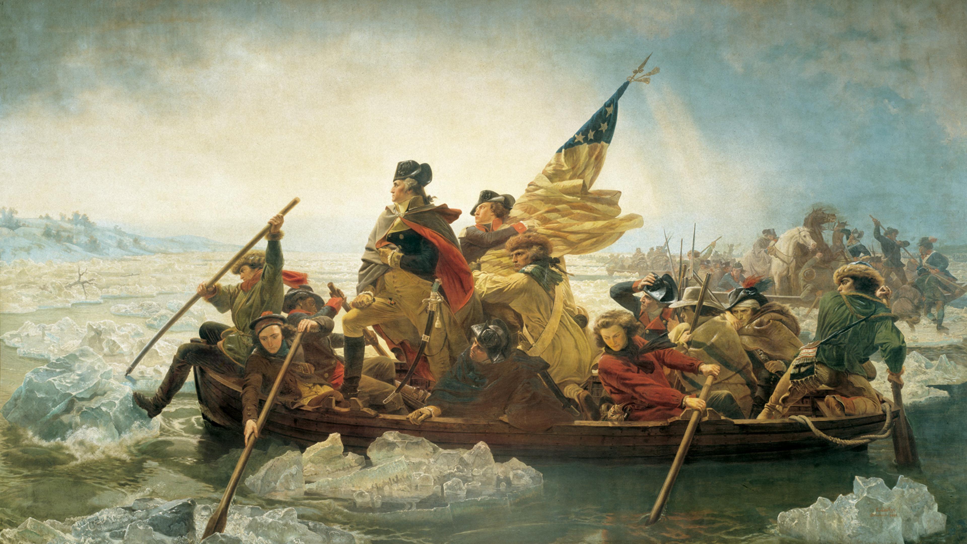 3840x2160 George Washington's Crossing Of The Delaware River Wallpaper