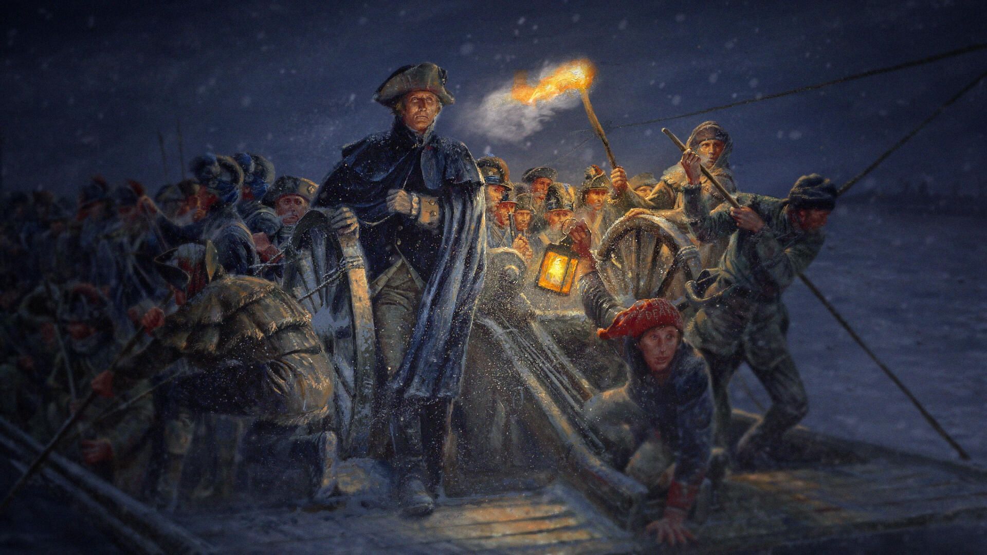 1920x1080 George Washington's Crossing Of The Delaware River Wallpaper