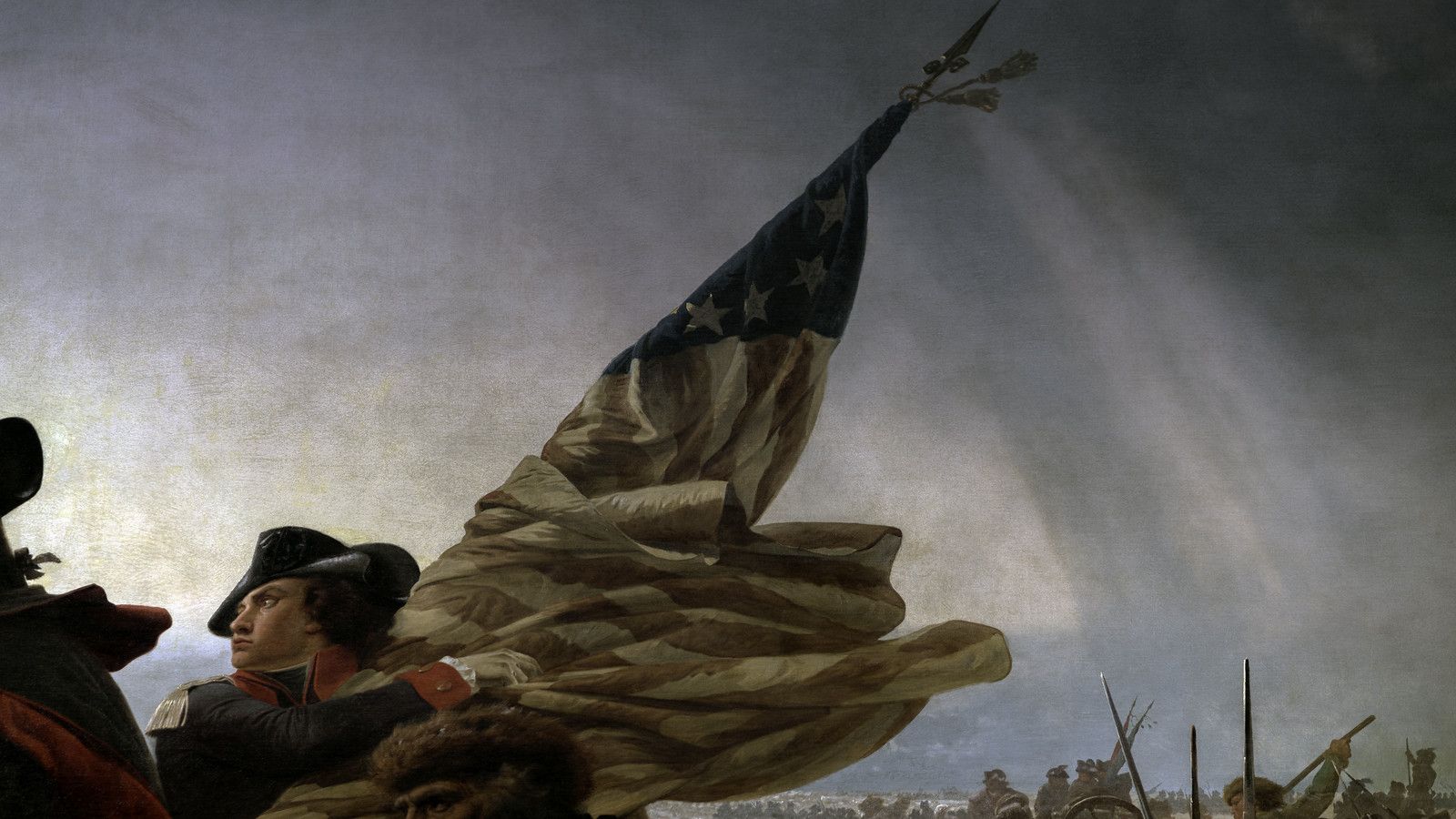 1600x900 Emanuel Leutze, Washington Crossing the Delaware (detail)