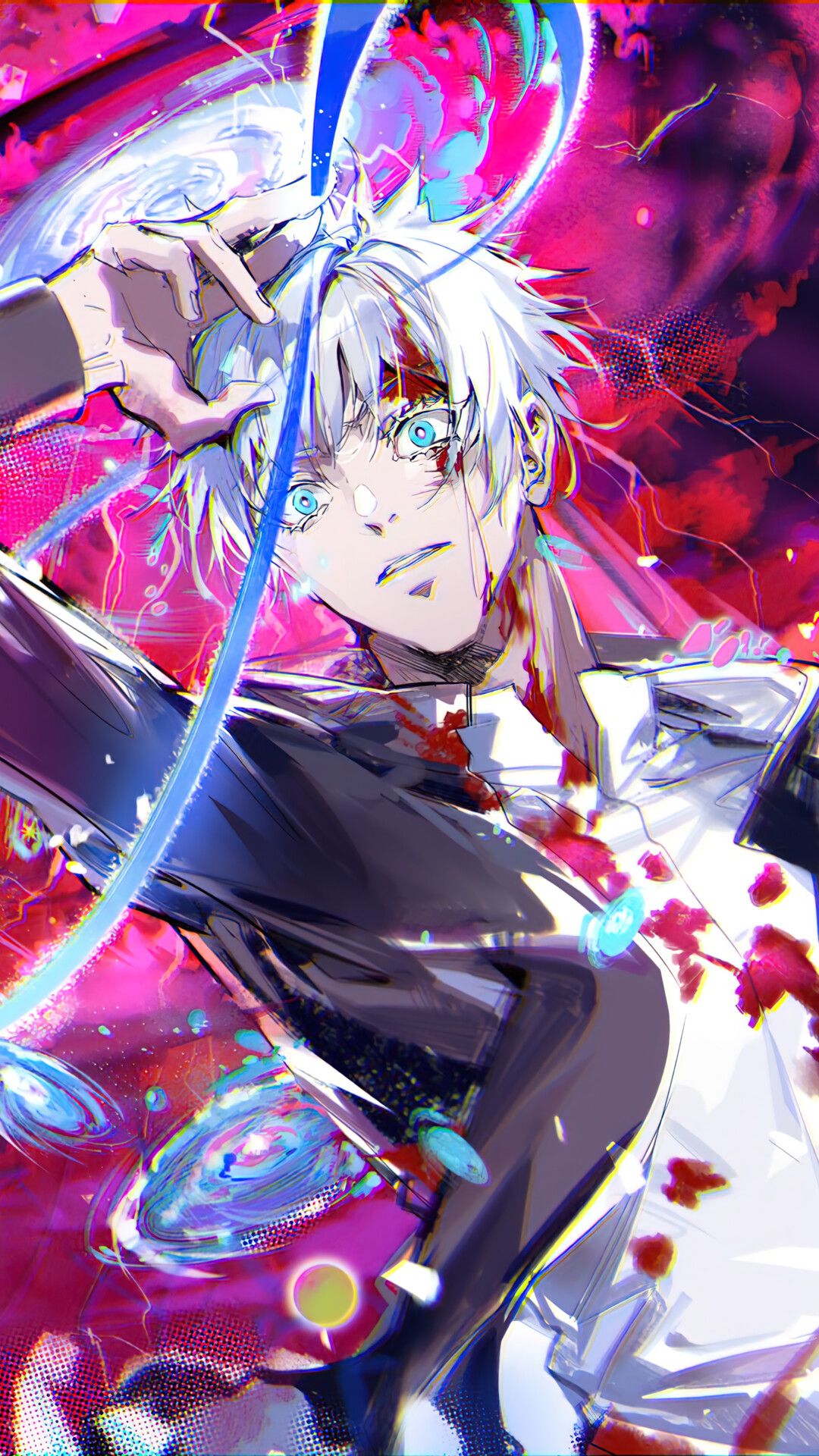1080x1920 Satoru Gojo Ultimate Void Wallpaper iPhone Phone 4K e