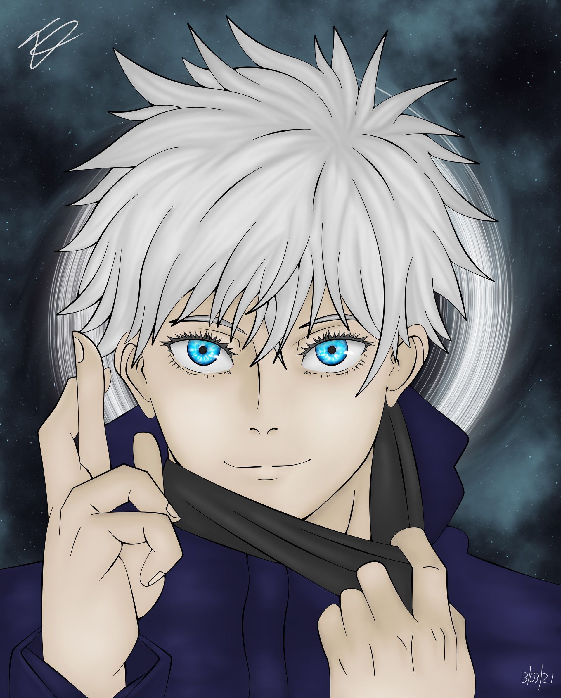 1920x2387 Gojo Satoru Infinite Void