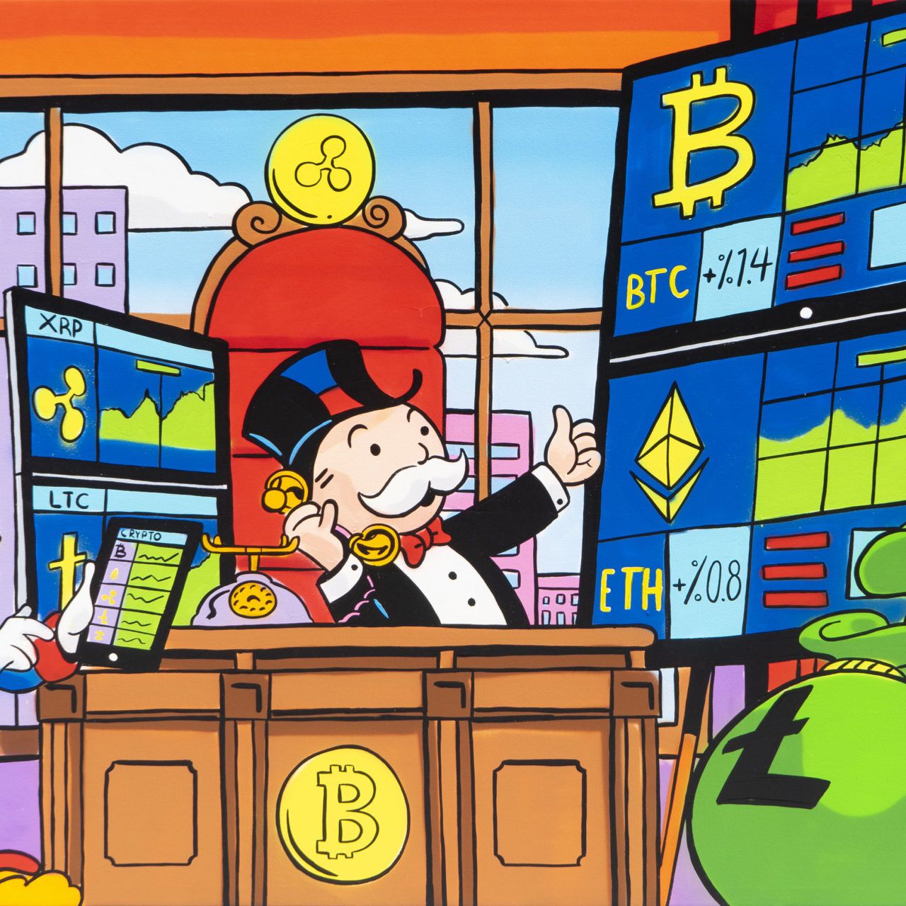 1280x1280 Alec Monopoly Unveiling New Work Available for Purchase Using Only Cryptocurrency. stupidDOPE. Est. 2008