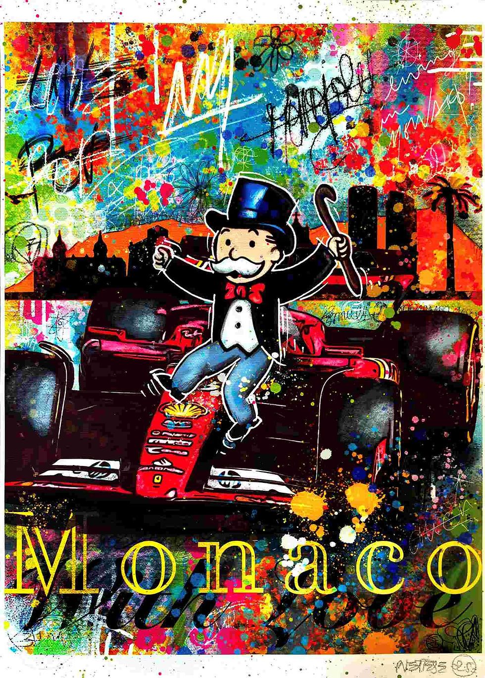 980x1369 Monopoly Man Pop Street Art artworks. Unique Paintings Monopoly