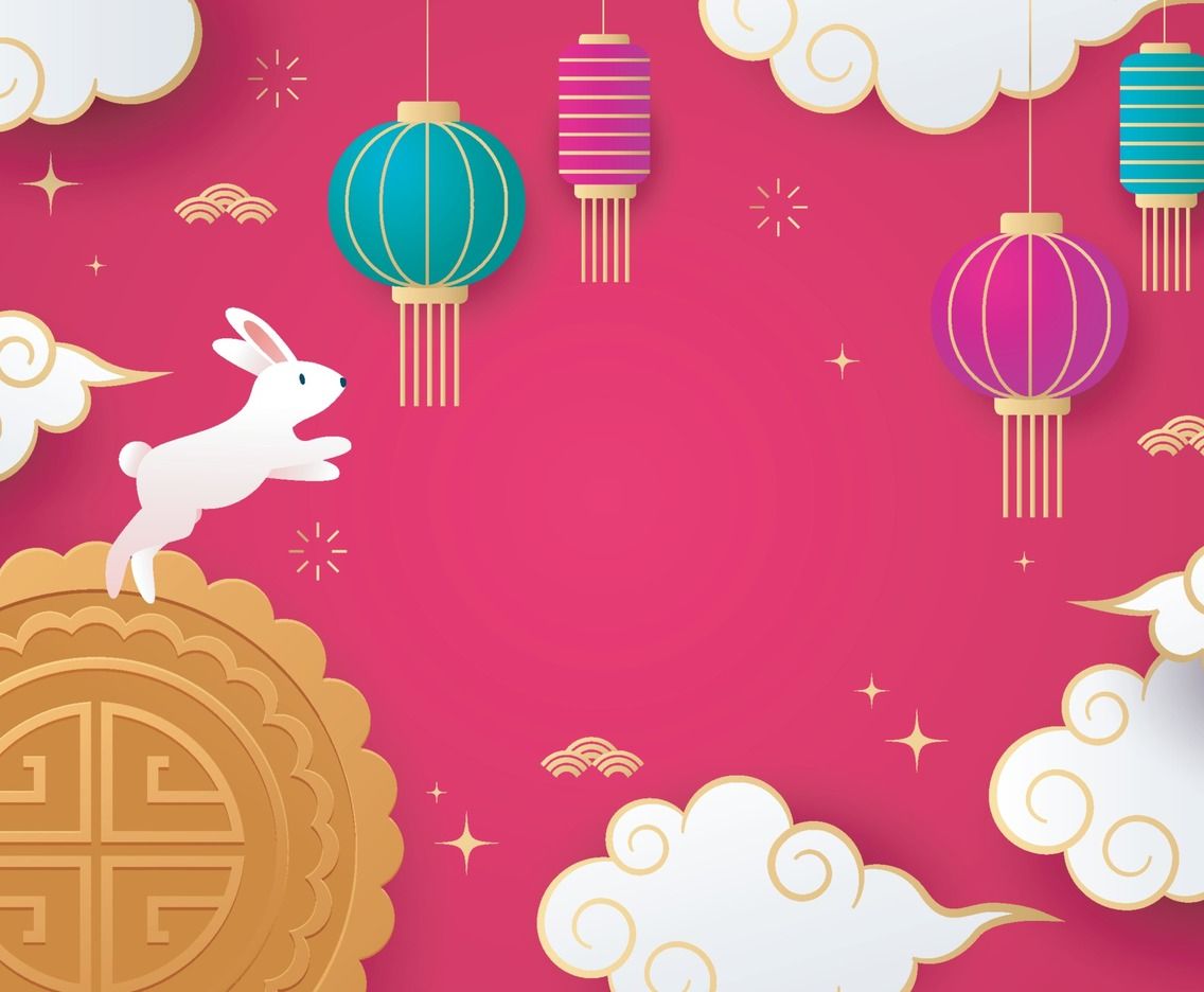 1136x936 Mid Autumn Festival Celebration Background